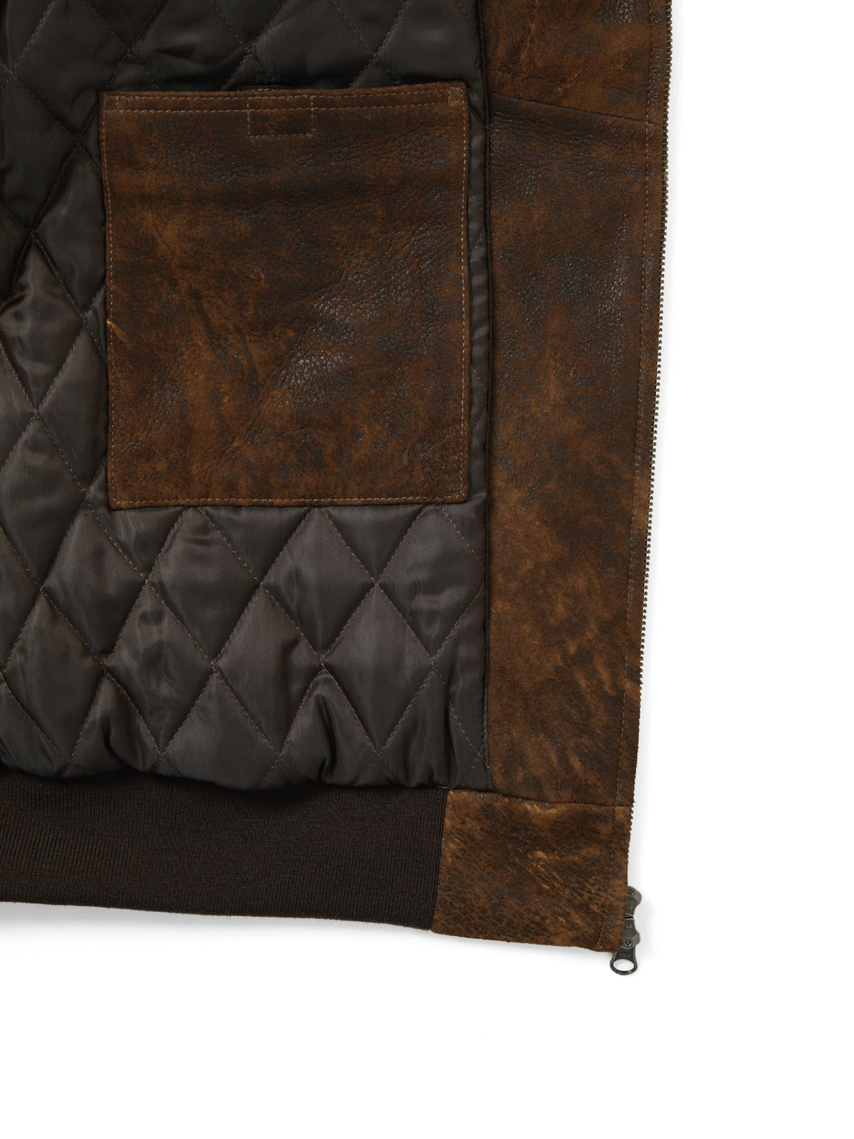 thisisneverthat - Leather Hooded Jacket (Brown) product image 4 | TRAB K-Fashion Australia