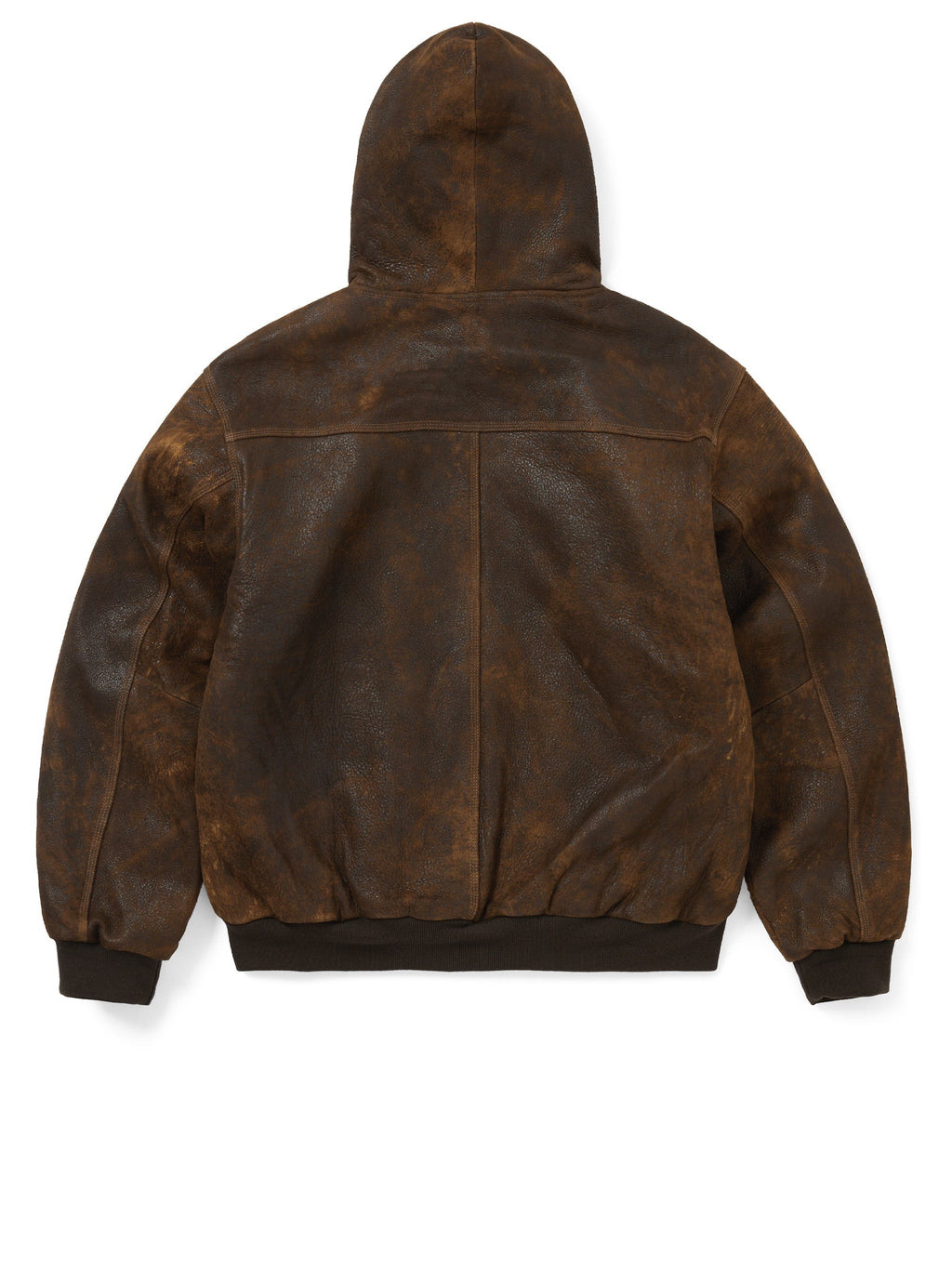 thisisneverthat - Leather Hooded Jacket (Brown) product image 5 | TRAB K-Fashion Australia
