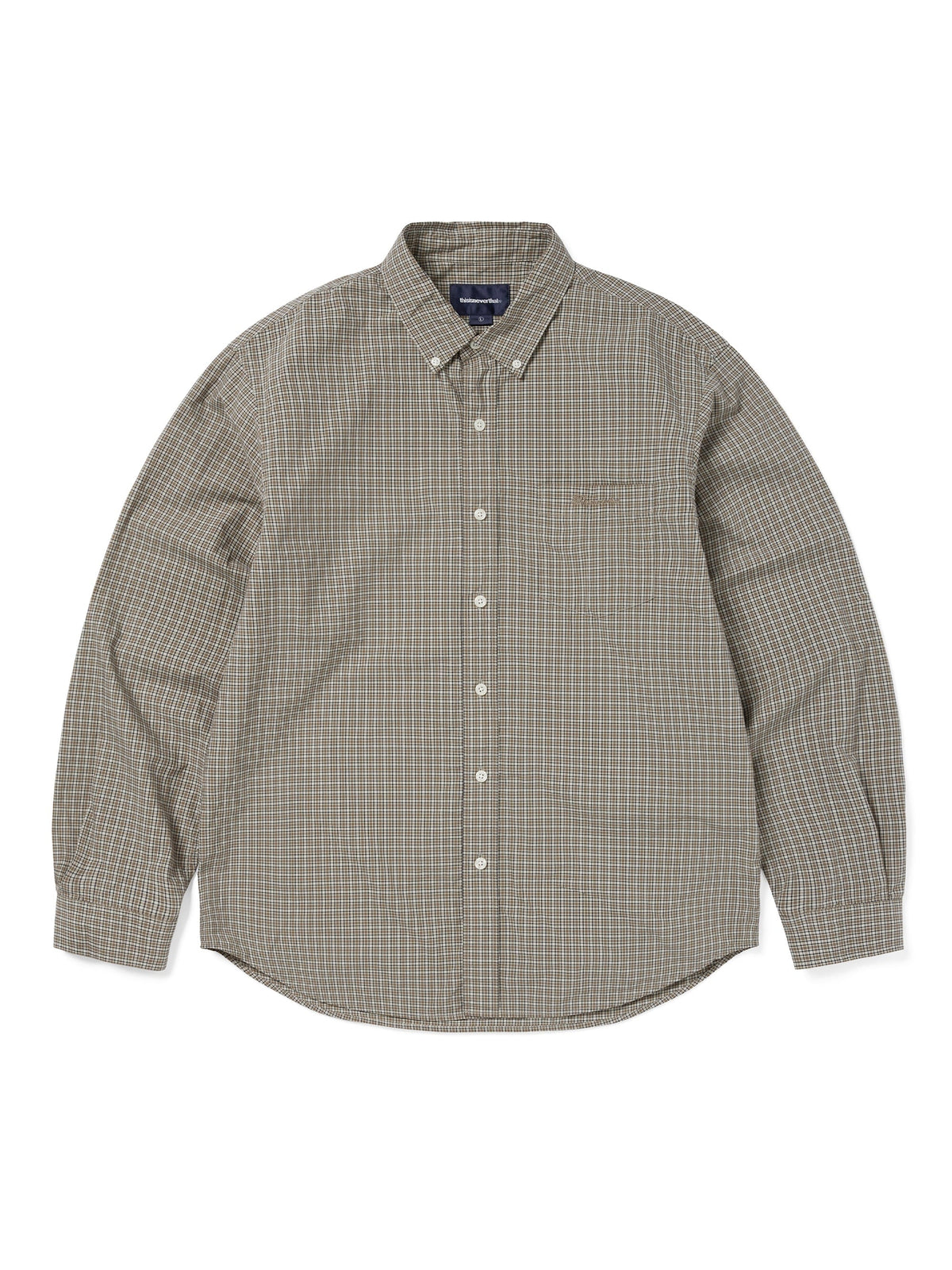 thisisneverthat - Lightweight Plaid Shirt (Beige) product image 1 | TRAB K-Fashion Australia