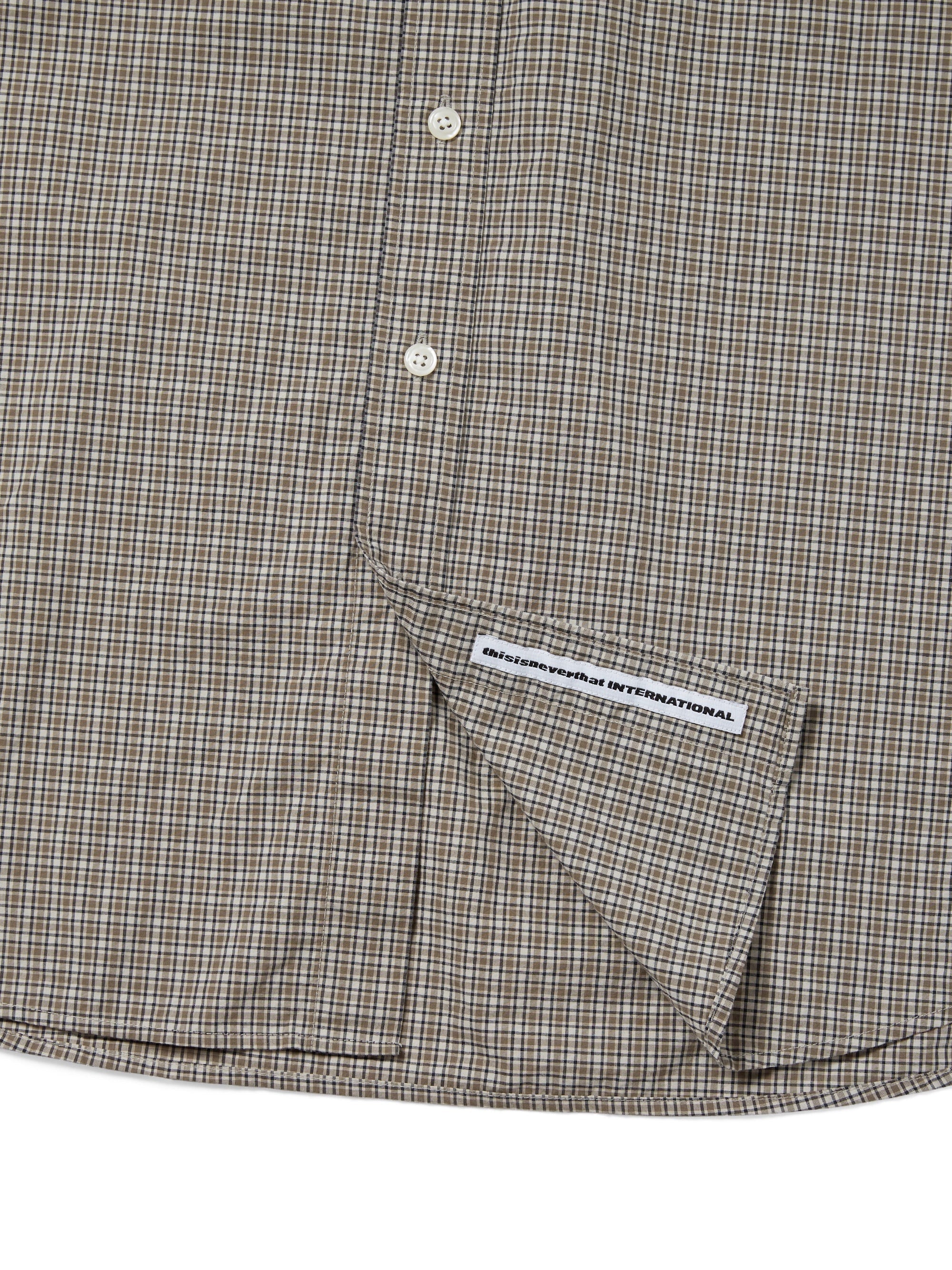 thisisneverthat - Lightweight Plaid Shirt (Beige) product image 3 | TRAB K-Fashion Australia