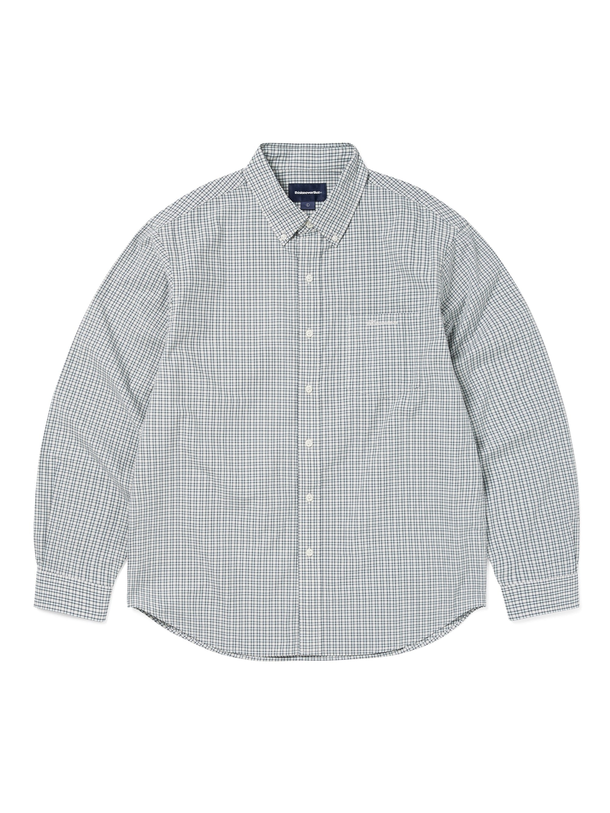 thisisneverthat - Lightweight Plaid Shirt (Ivory) product image 1 | TRAB K-Fashion Australia