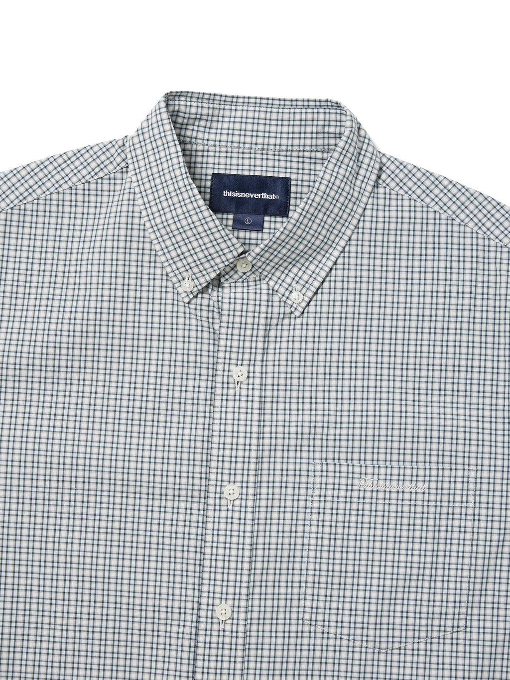 thisisneverthat - Lightweight Plaid Shirt (Ivory) product image 2 | TRAB K-Fashion Australia