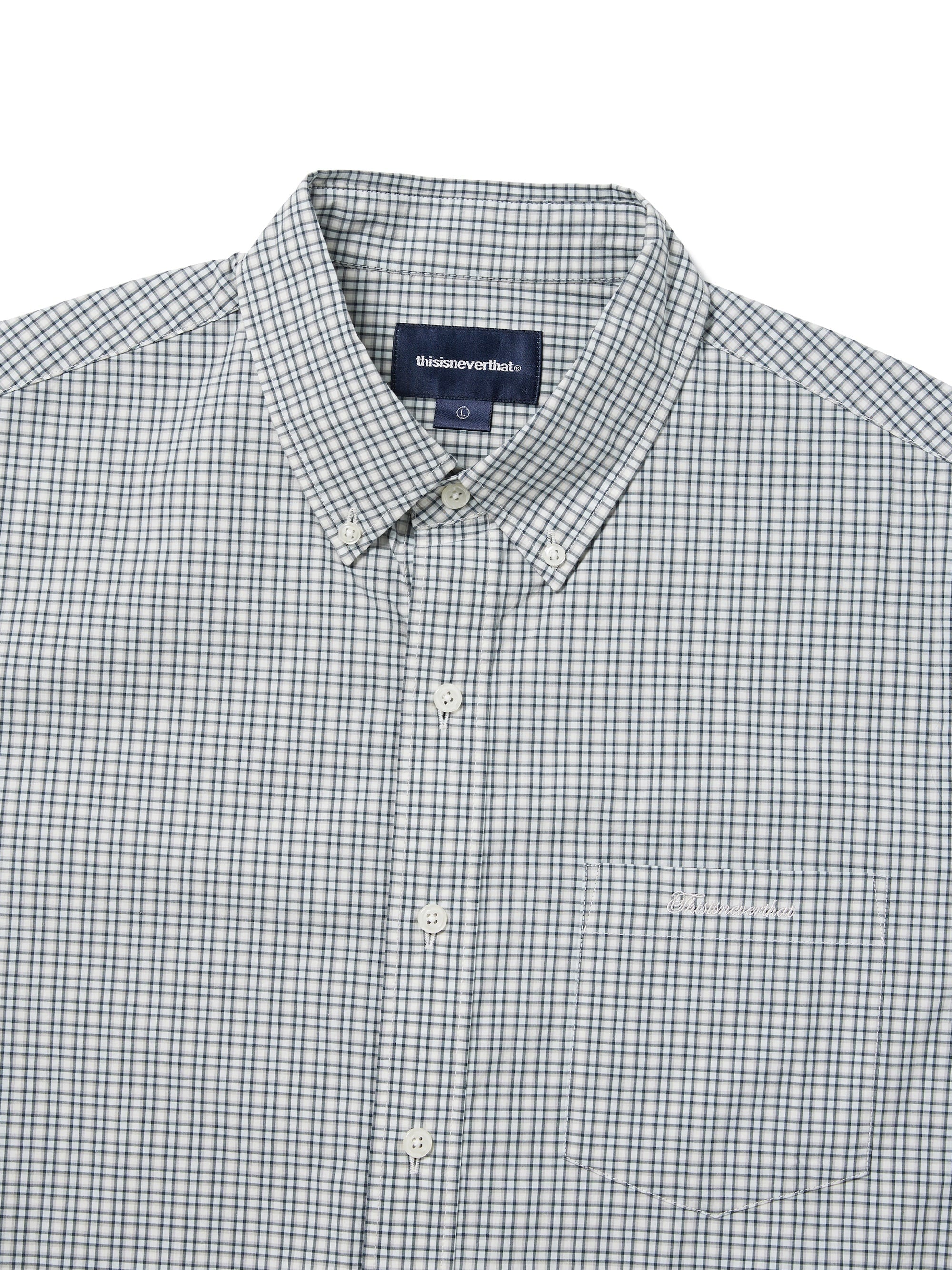 thisisneverthat - Lightweight Plaid Shirt (Ivory) product image 2 | TRAB K-Fashion Australia