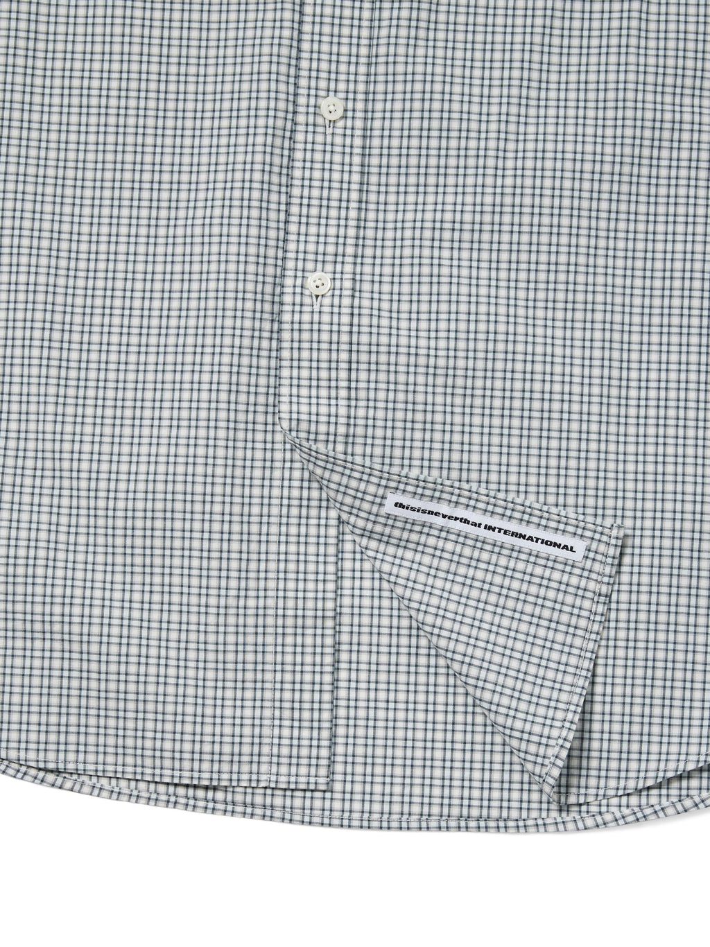 thisisneverthat - Lightweight Plaid Shirt (Ivory) product image 3 | TRAB K-Fashion Australia