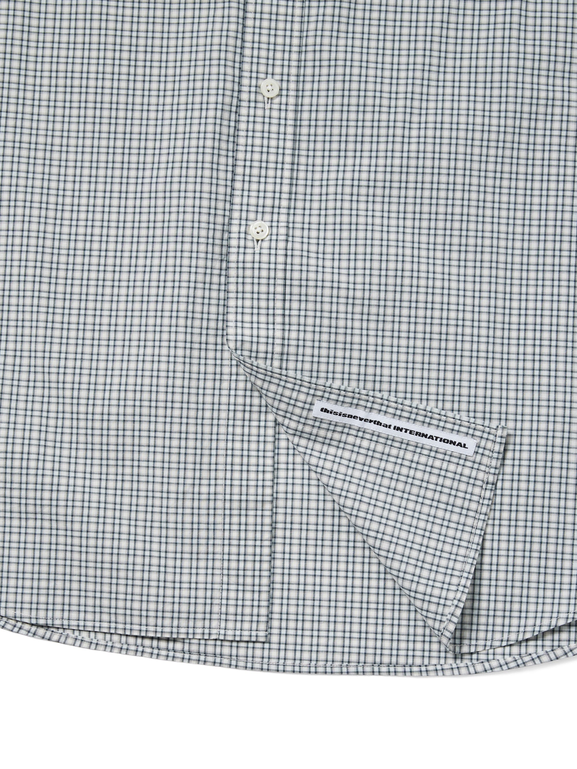thisisneverthat - Lightweight Plaid Shirt (Ivory) product image 3 | TRAB K-Fashion Australia