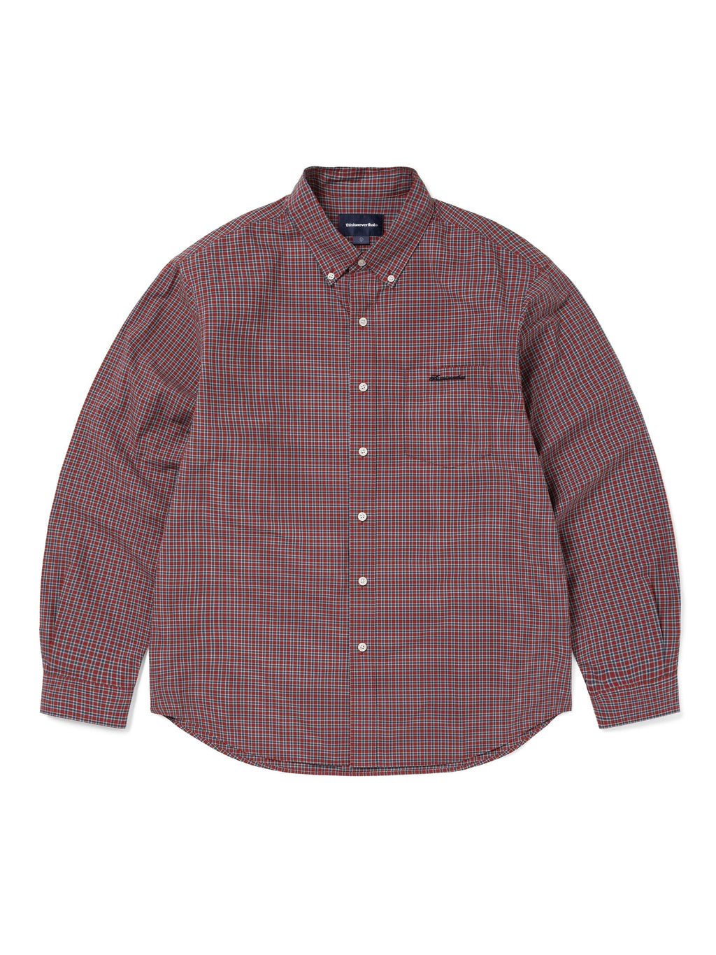 thisisneverthat - Lightweight Plaid Shirt (Red) product image 1 | TRAB K-Fashion Australia