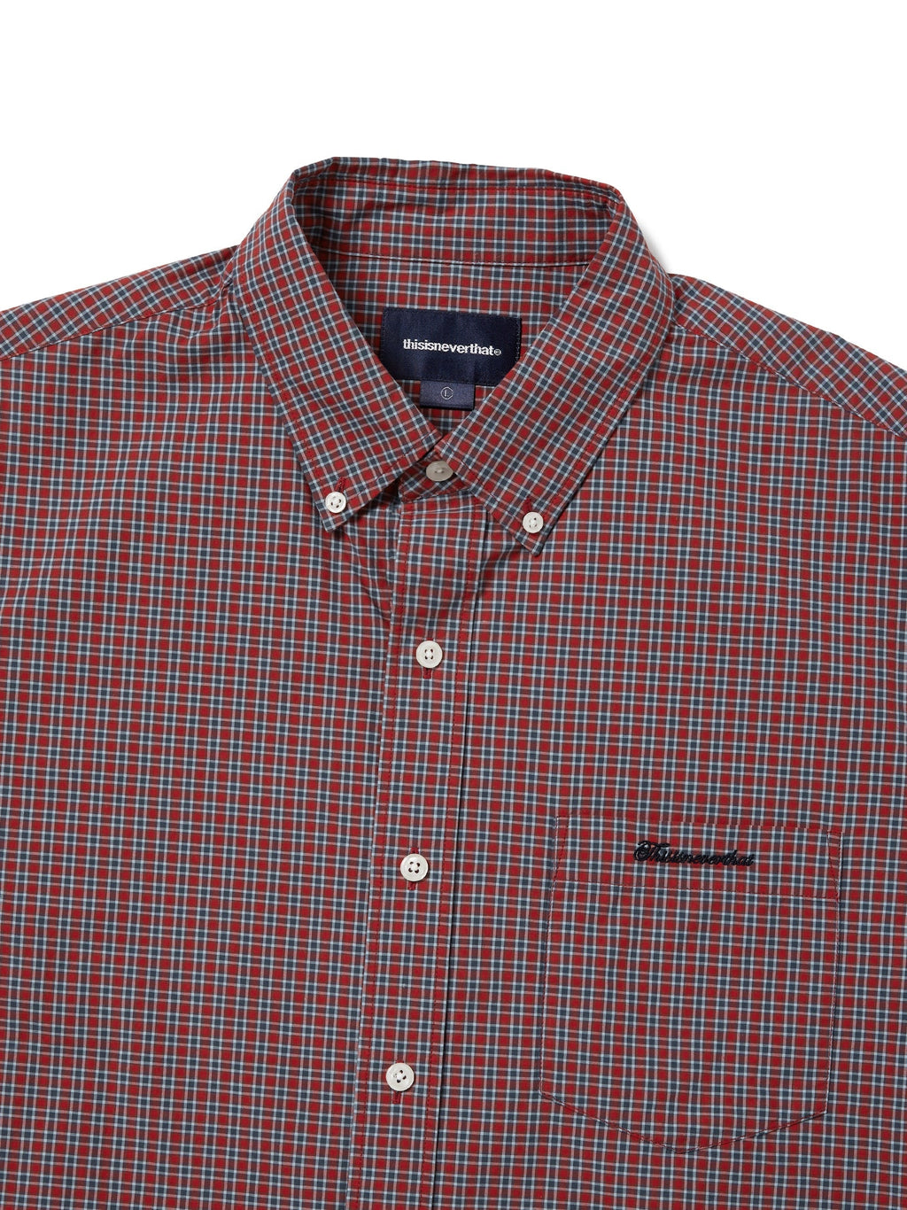thisisneverthat - Lightweight Plaid Shirt (Red) product image 2 | TRAB K-Fashion Australia