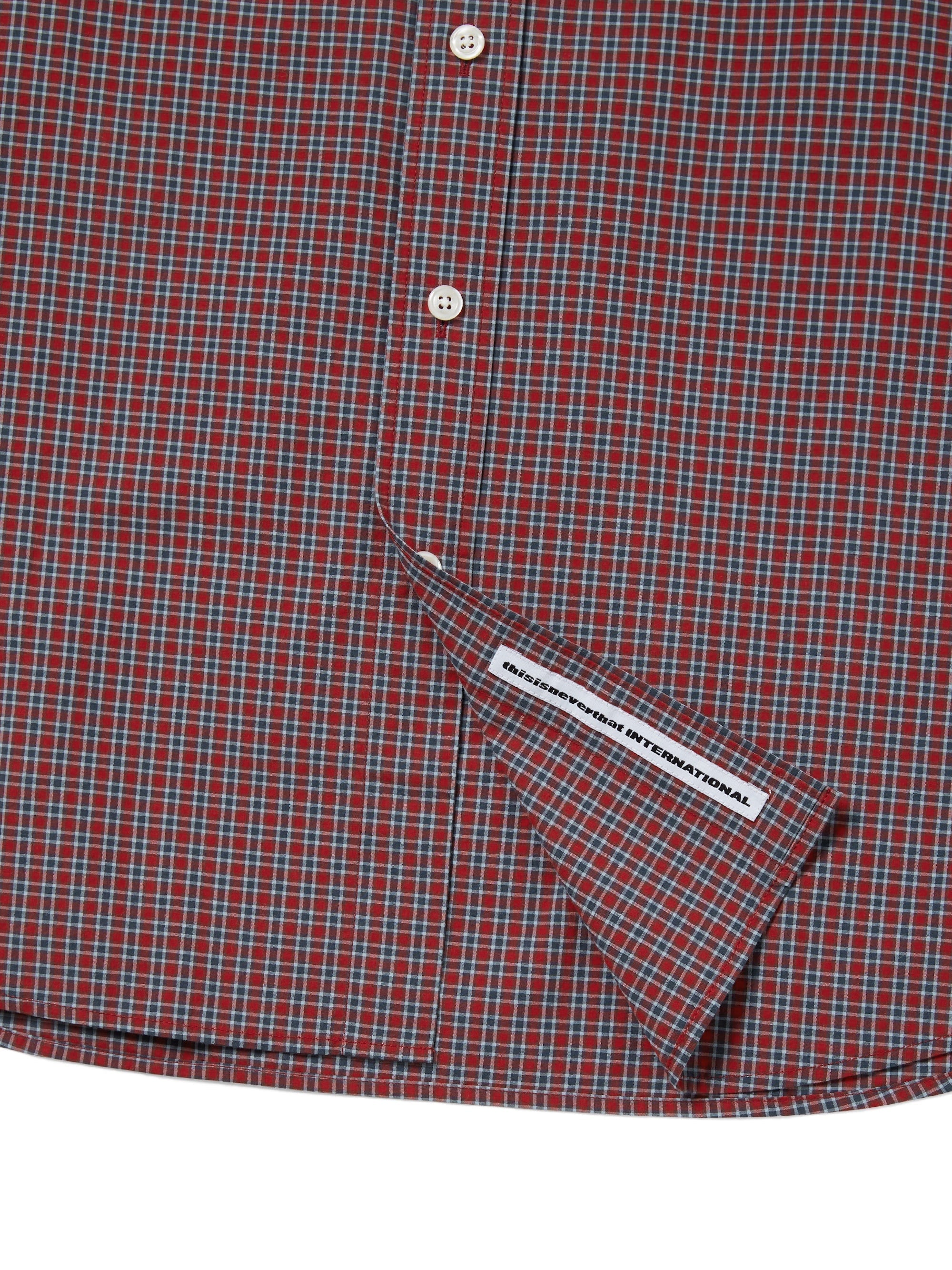 thisisneverthat - Lightweight Plaid Shirt (Red) product image 3 | TRAB K-Fashion Australia