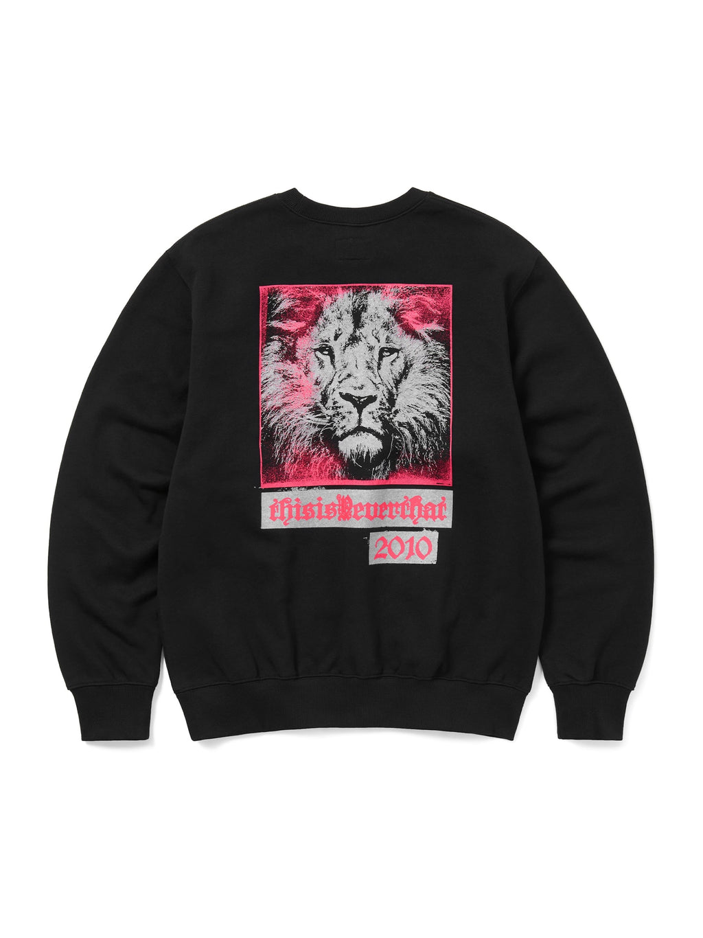 thisisneverthat - Lion 2010 Crewneck (Black) product image 1 | TRAB K-Fashion Australia