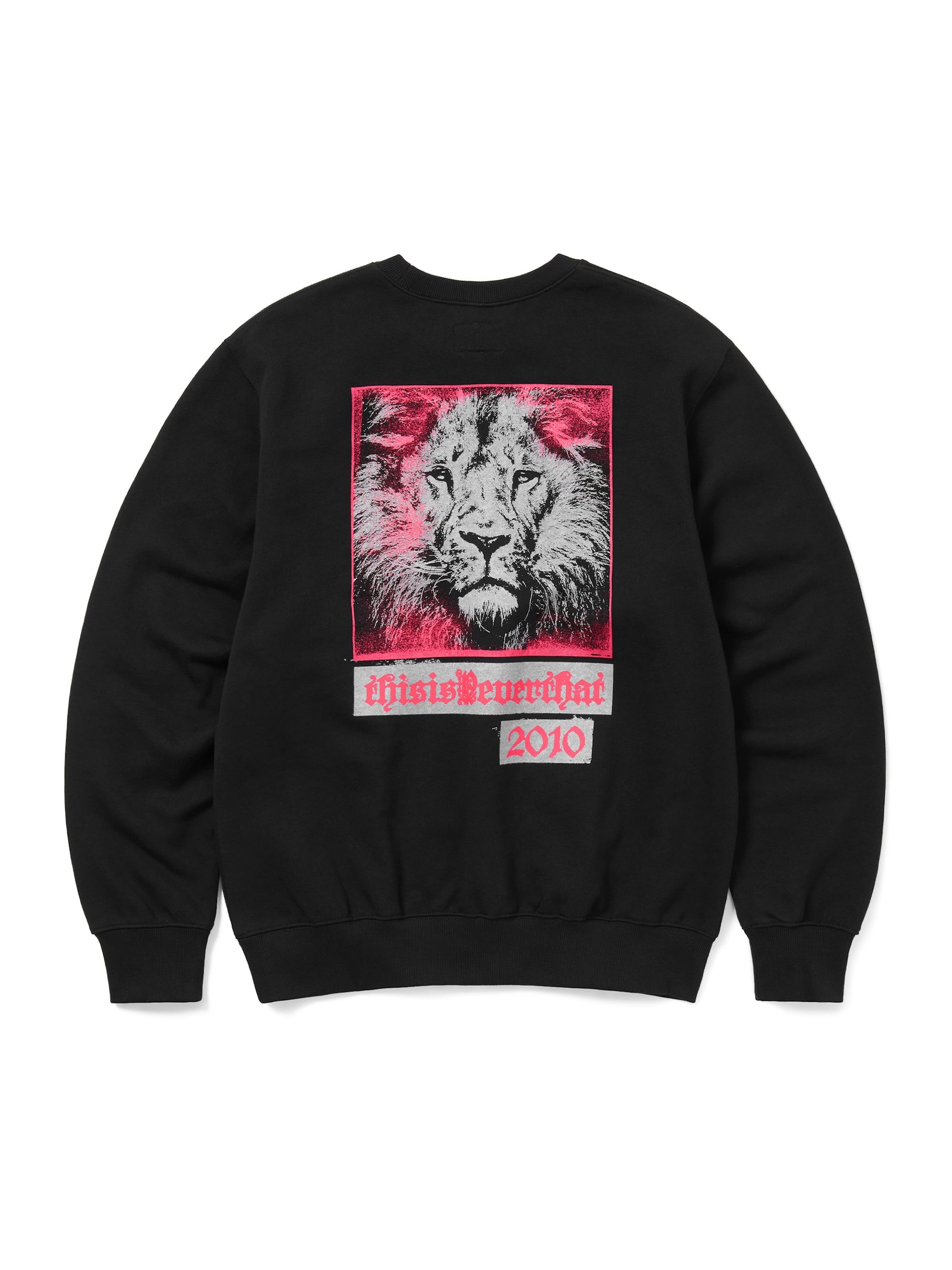thisisneverthat - Lion 2010 Crewneck (Black) product image 1 | TRAB K-Fashion Australia