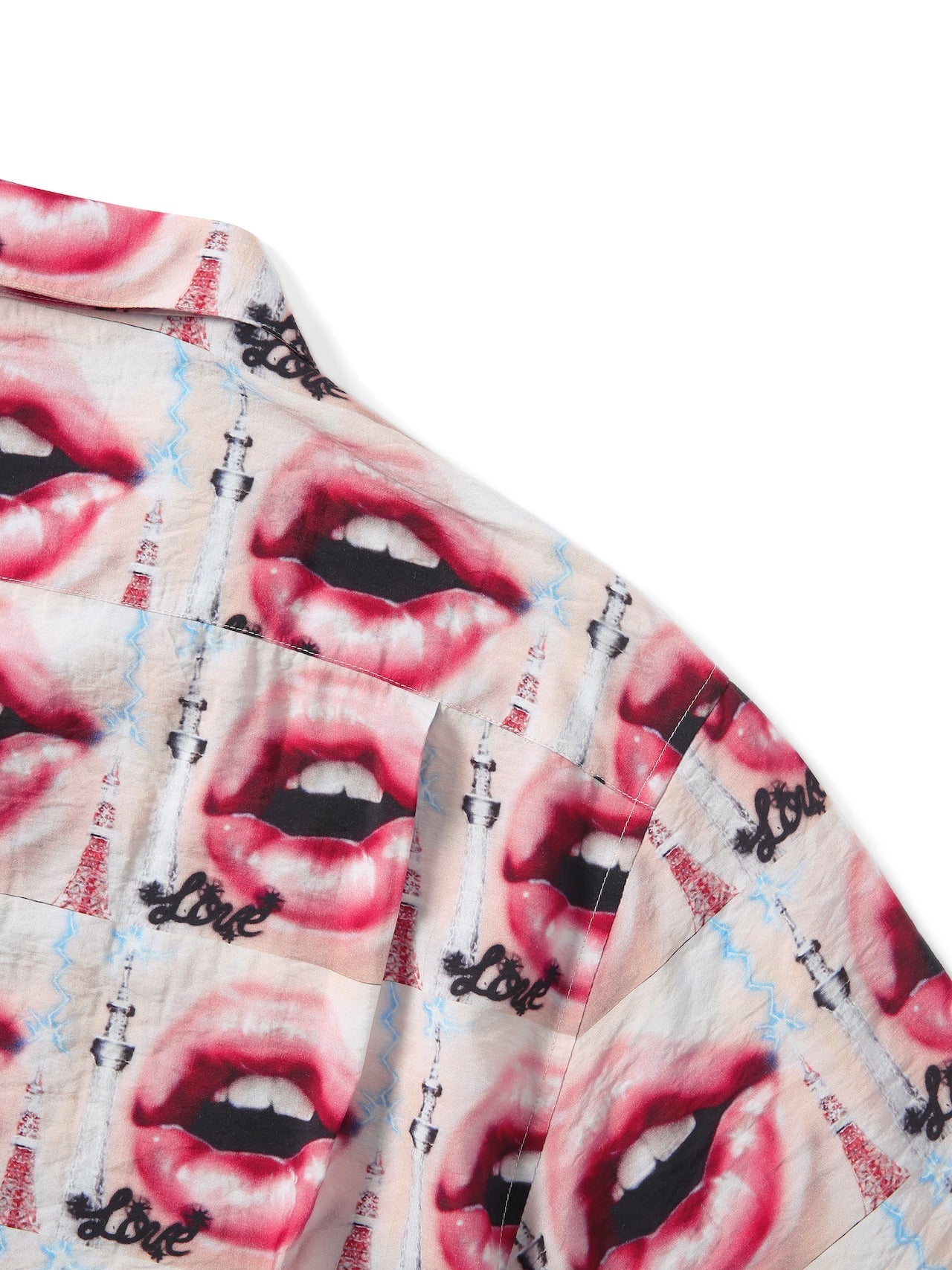 thisisneverthat - Lips Rayon Shirt (Pink) product image 3 | TRAB K-Fashion Australia