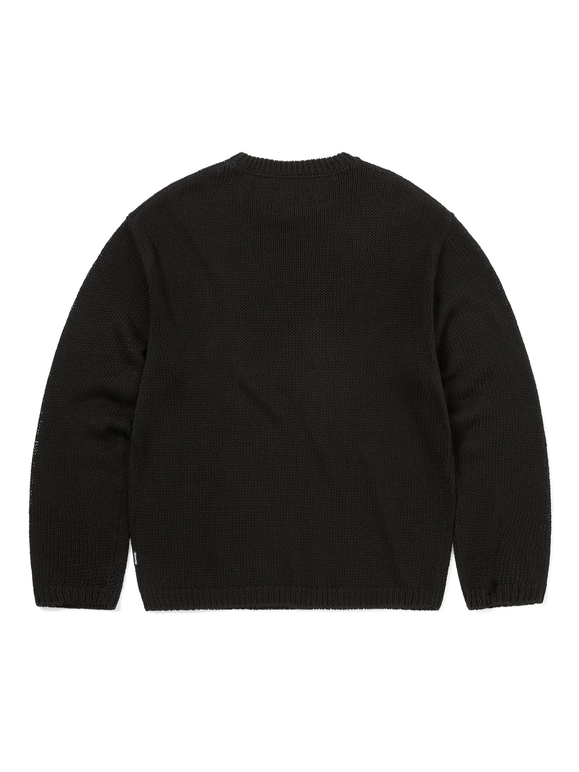 thisisneverthat - Loose Gauge Knit Crew (Black) product image 3 | TRAB K-Fashion Australia