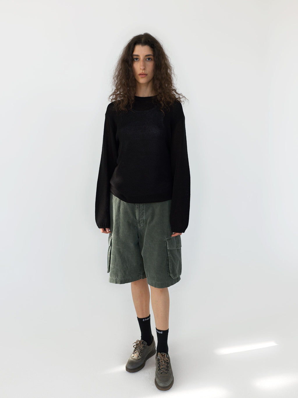 thisisneverthat - Loose Gauge Knit Crew (Black) product image 4 | TRAB K-Fashion Australia