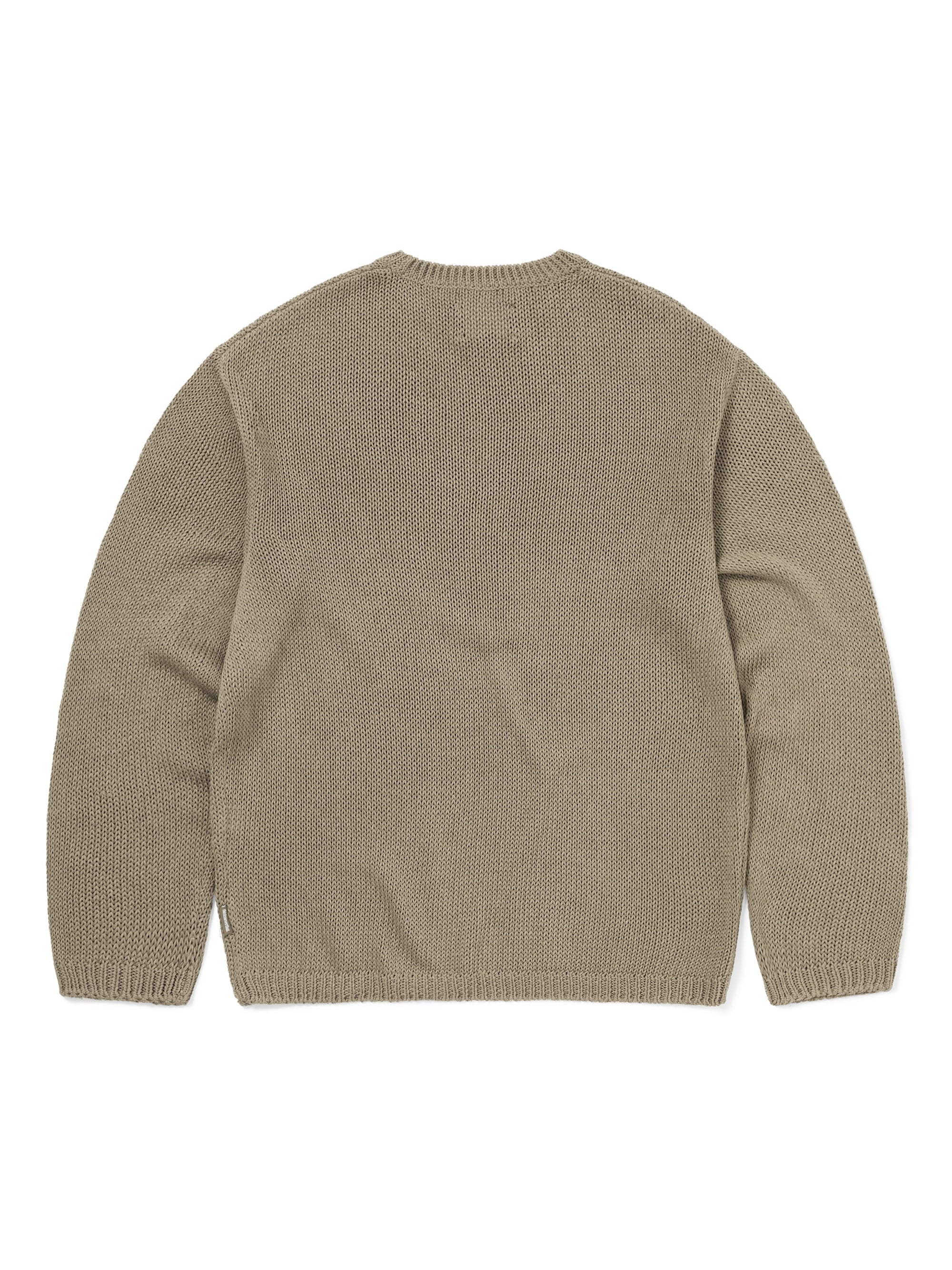 thisisneverthat - Loose Gauge Knit Crew Light (Brown) product image 3 | TRAB K-Fashion Australia