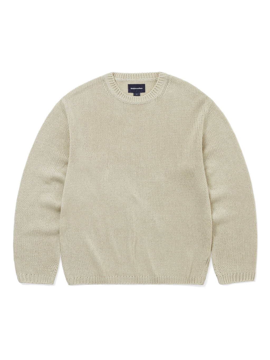 thisisneverthat - Loose Gauge Knit Crew (Dusty Ivory) product image 1 | TRAB K-Fashion Australia