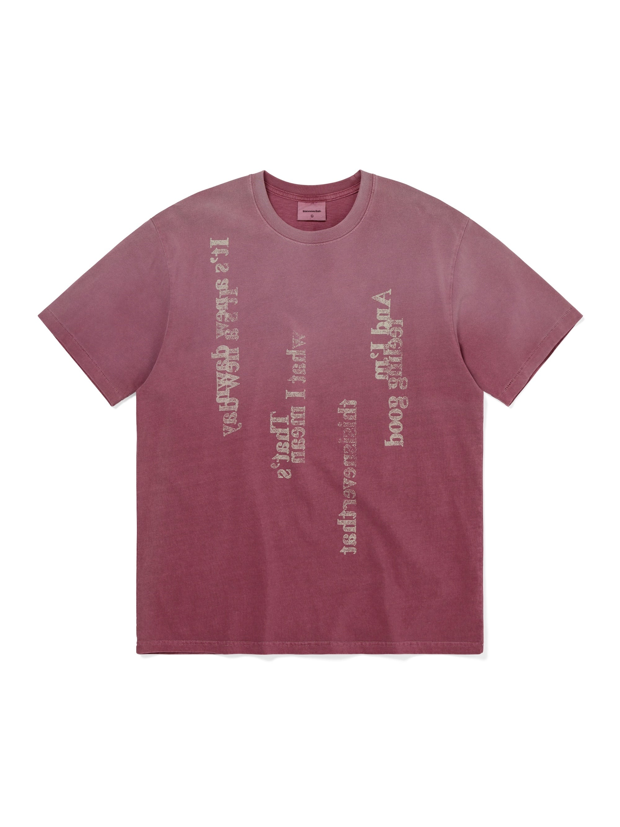 thisisneverthat - Lyrics Tee (Rose) product image 1 | TRAB K-Fashion Australia