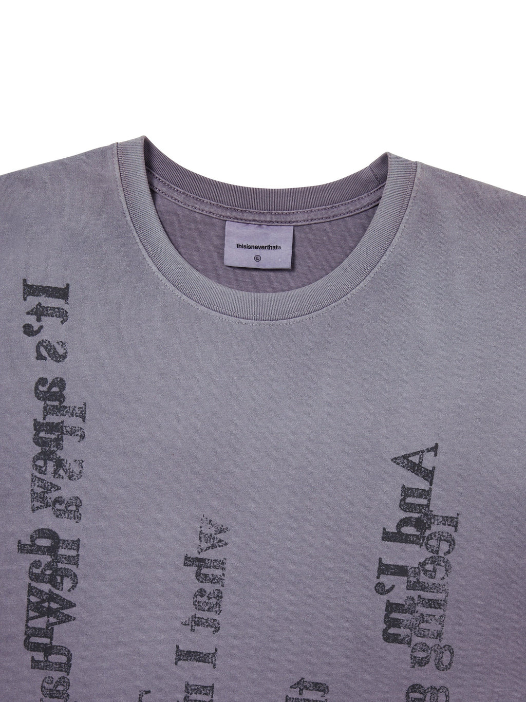 thisisneverthat - Lyrics Tee (Purple) product image 2 | TRAB K-Fashion Australia
