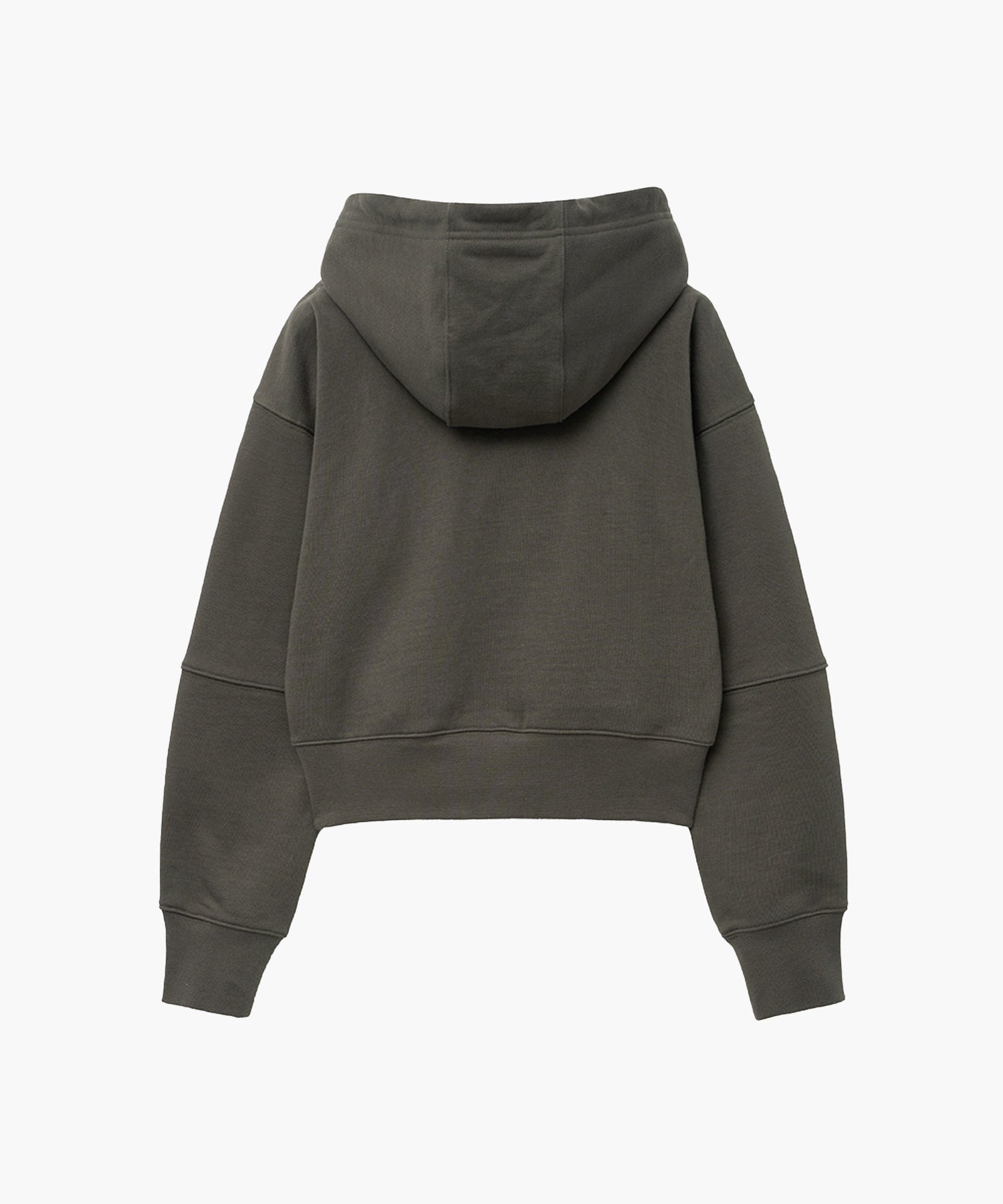 Marithe & Francois Girbaud - Classic Logo Crop Hoodie Zipup (Charcoal) product image 7 | TRAB K-Fashion Australia