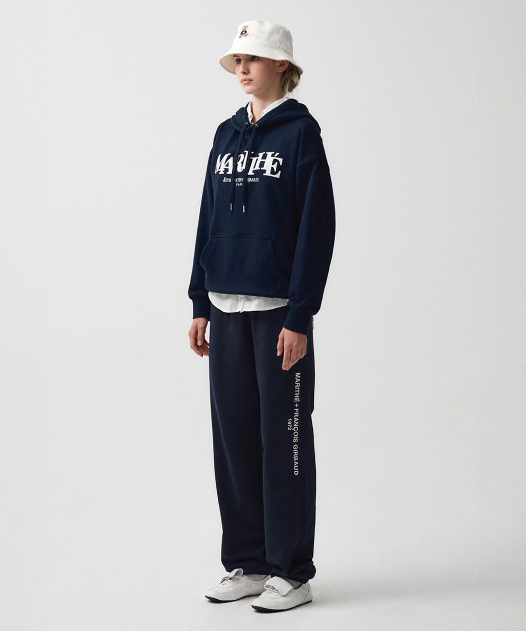 Marithe & Francois Girbaud - Lettering Logo Sweatpants (Navy) product image 3 | TRAB K-Fashion Australia