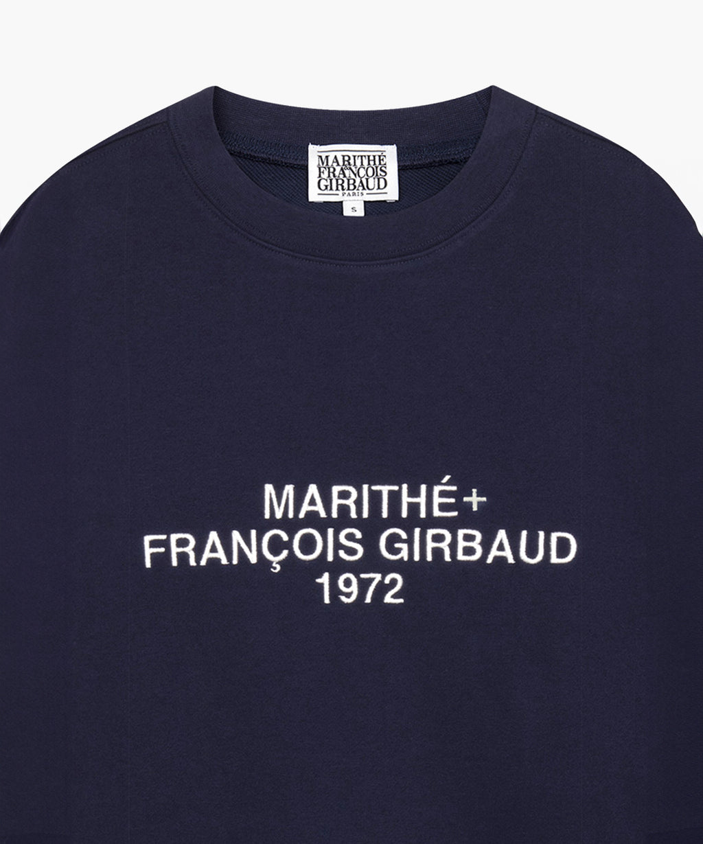 Marithe & Francois Girbaud - Lettering Logo Sweatshirt (Navy) product image 3 | TRAB K-Fashion Australia