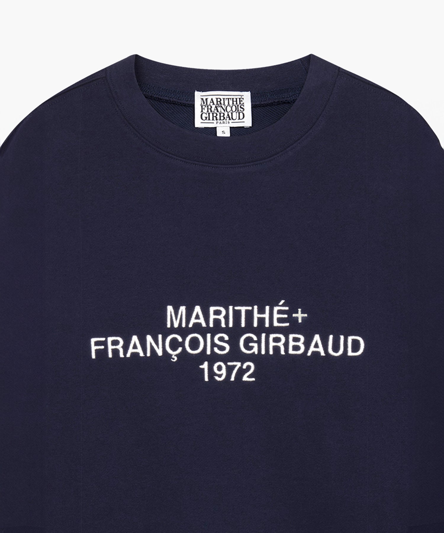 Marithe & Francois Girbaud - Lettering Logo Sweatshirt (Navy) product image 3 | TRAB K-Fashion Australia