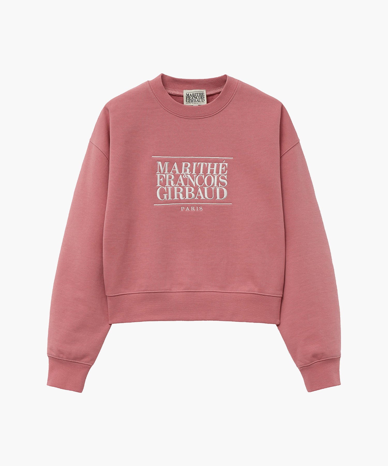 Marithe & Francois Girbaud - Classic Logo Crop Sweatshirt (Pink) product image 5 | TRAB K-Fashion Australia