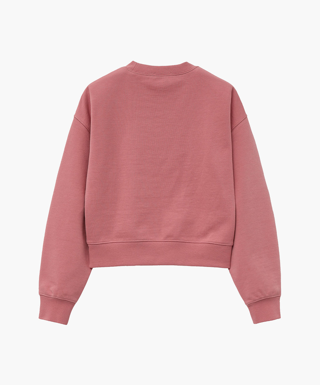 Marithe & Francois Girbaud - Classic Logo Crop Sweatshirt (Pink) product image 6 | TRAB K-Fashion Australia