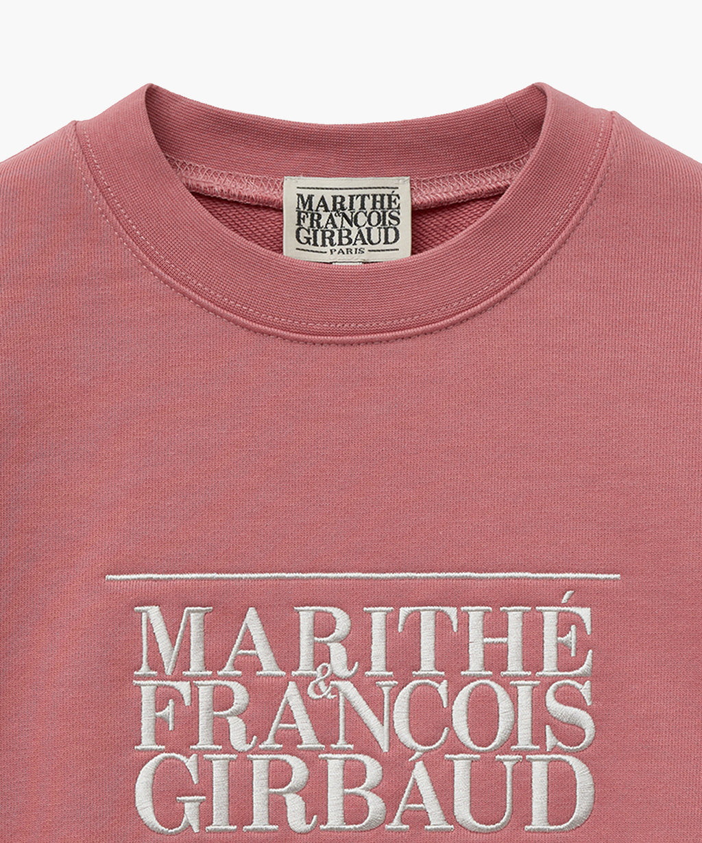 Marithe & Francois Girbaud - Classic Logo Crop Sweatshirt (Pink) product image 7 | TRAB K-Fashion Australia