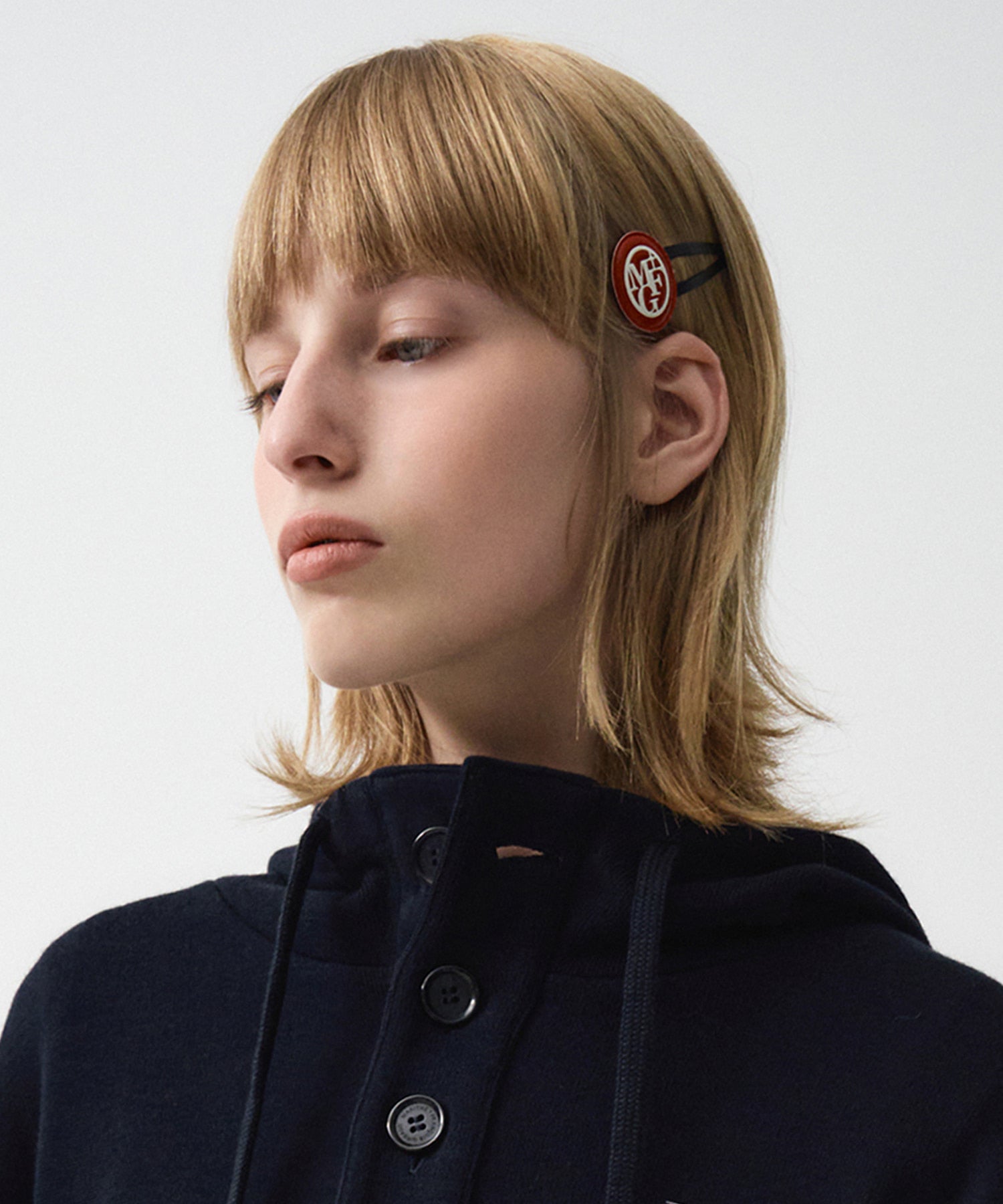 Marithe & Francois Girbaud - Circle Logo Hair Pin 2pack (Red) product image 4 | TRAB K-Fashion Australia