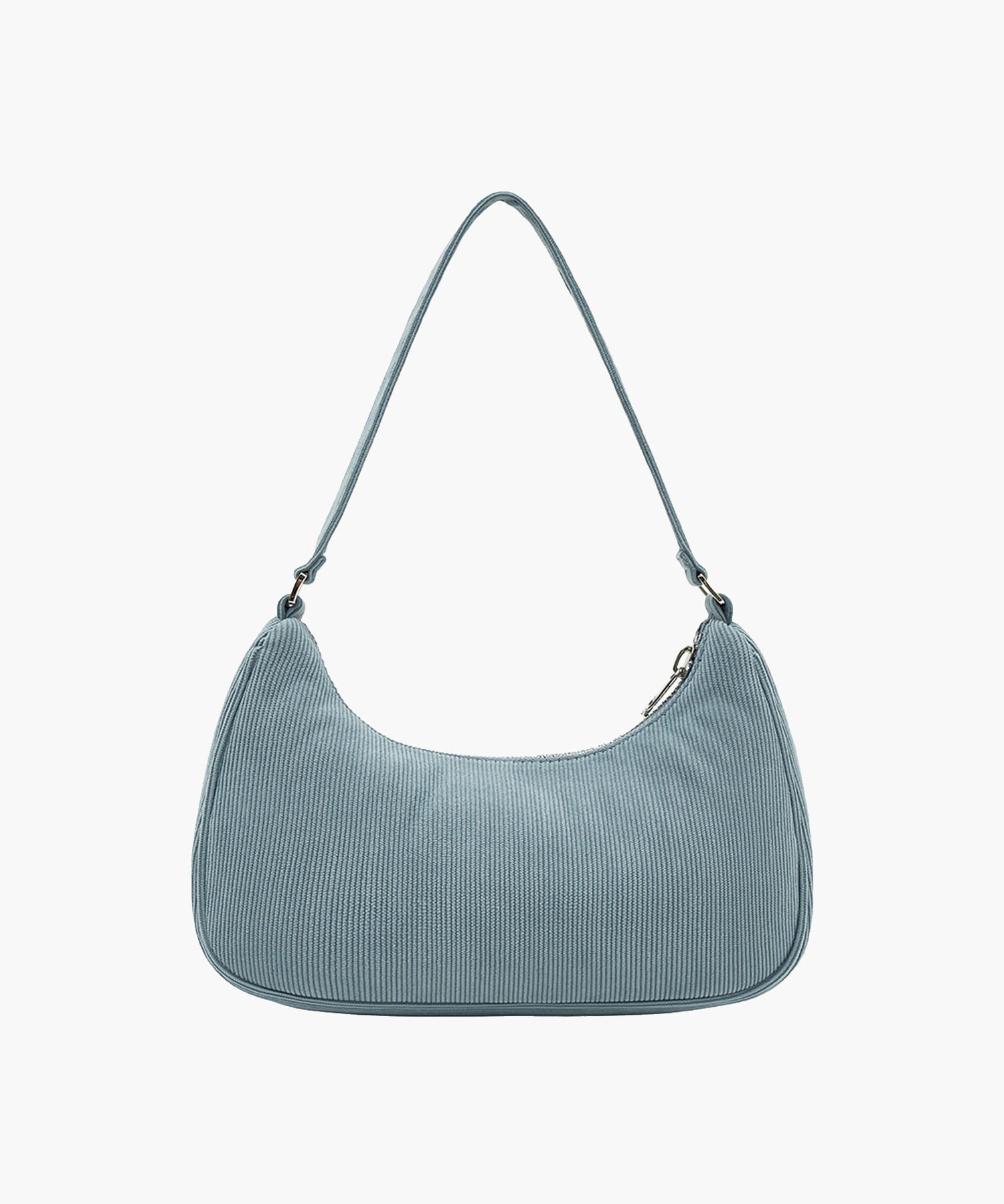 Marithe & Francois Girbaud - Embroidery Logo Corduroy Shoulder Bag (Light Blue) product image 3 | TRAB K-Fashion Australia