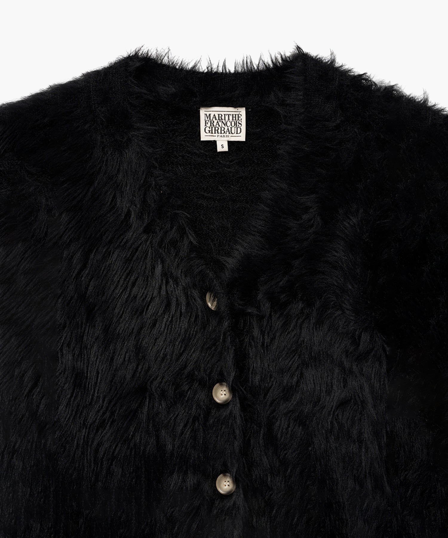 Marithe & Francois Girbaud - V-neck Crop Cardigan (Black) product image 7 | TRAB K-Fashion Australia