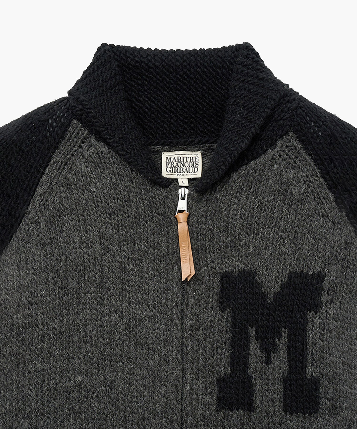 Marithe & Francois Girbaud - Color Block Raglan Cardigan (Charcoal) product image 8 | TRAB K-Fashion Australia
