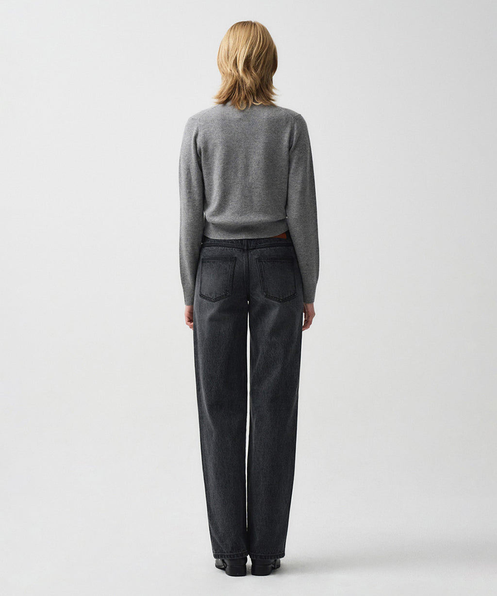 Marithe & Francois Girbaud - Half Sleeve Knit Cardigan Set-up (Gray) product image 8 | TRAB K-Fashion Australia