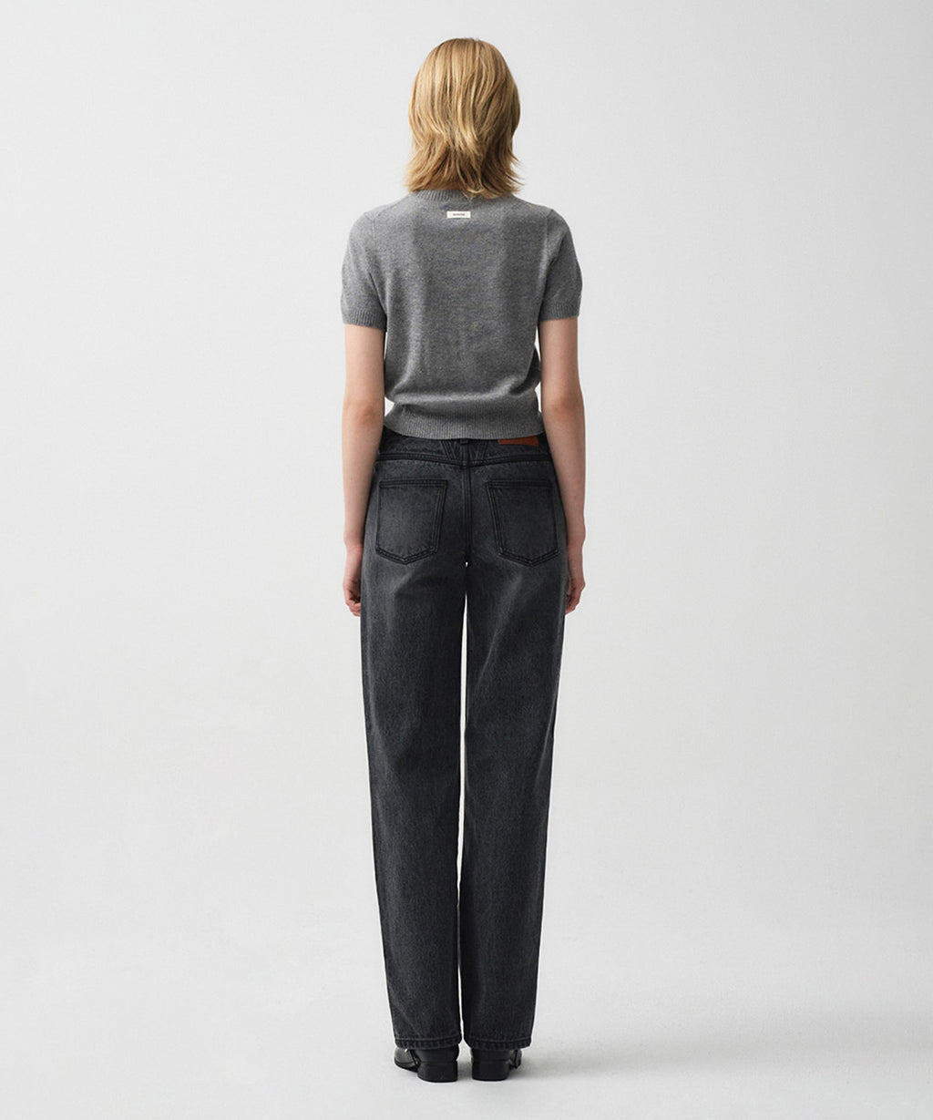 Marithe & Francois Girbaud - Half Sleeve Knit Cardigan Set-up (Gray) product image 11 | TRAB K-Fashion Australia