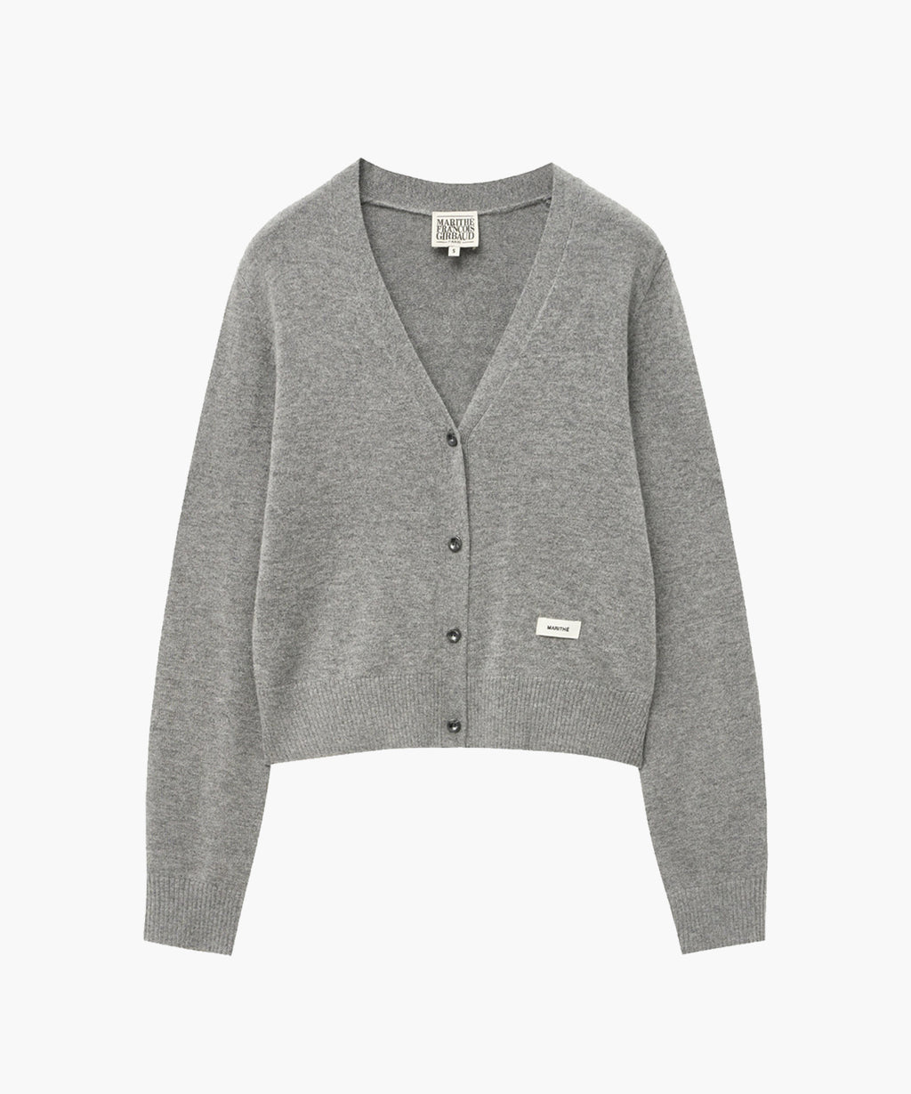 Marithe & Francois Girbaud - Half Sleeve Knit Cardigan Set-up (Gray) product image 12 | TRAB K-Fashion Australia