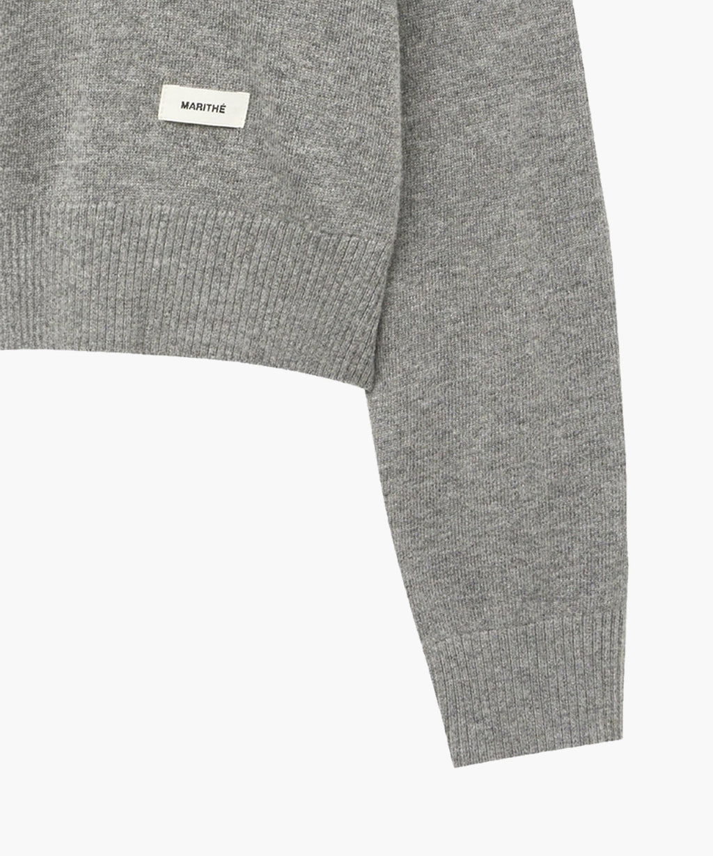 Marithe & Francois Girbaud - Half Sleeve Knit Cardigan Set-up (Gray) product image 17 | TRAB K-Fashion Australia