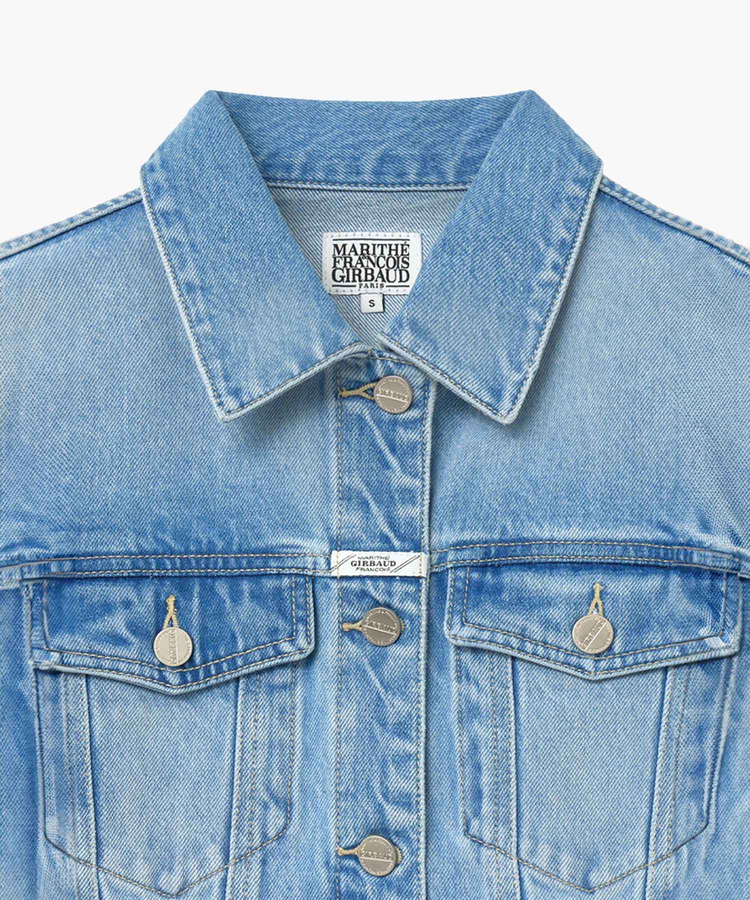 Marithe & Francois Girbaud - Denim Trucker Jacket (Light Blue) product image 3 | TRAB K-Fashion Australia
