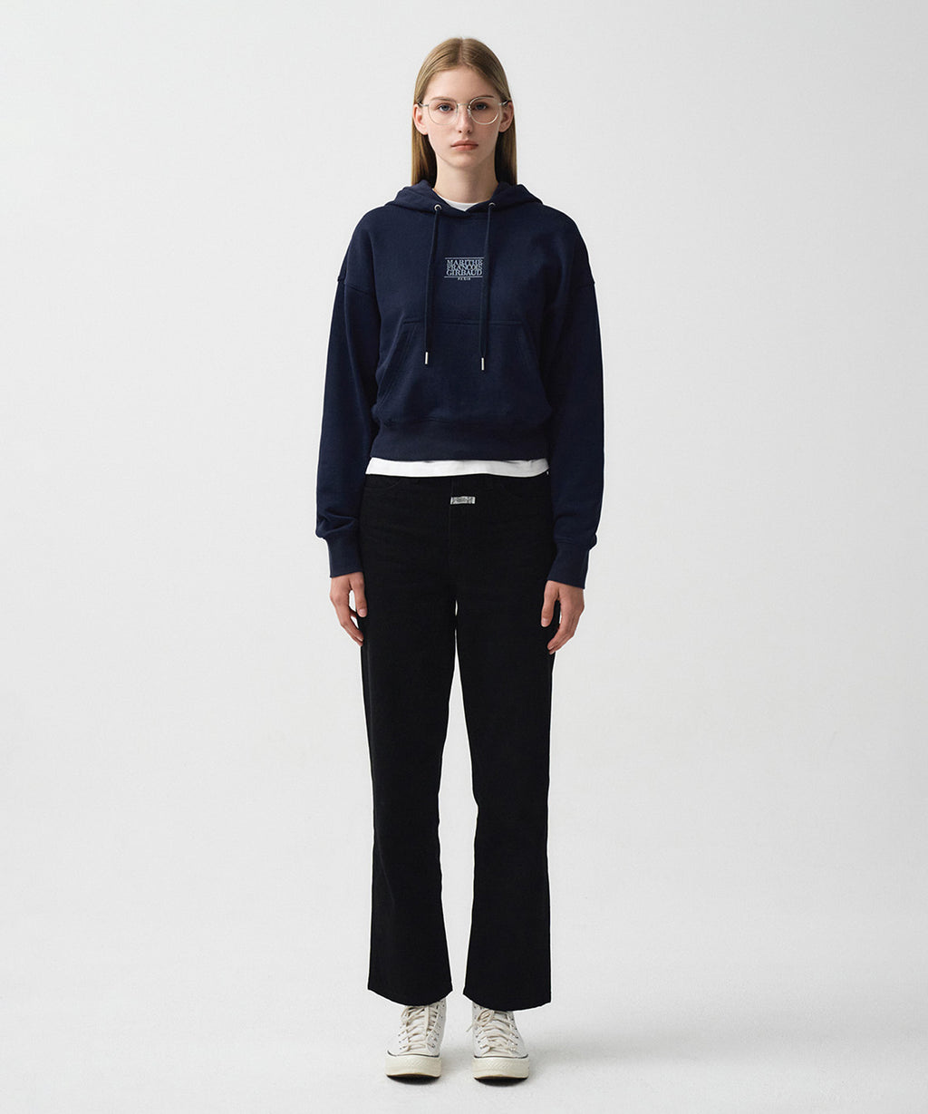 Marithe & Francois Girbaud - Straight Crop Denim Pants (Black) product image 1 | TRAB K-Fashion Australia