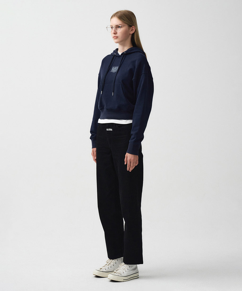 Marithe & Francois Girbaud - Straight Crop Denim Pants (Black) product image 2 | TRAB K-Fashion Australia