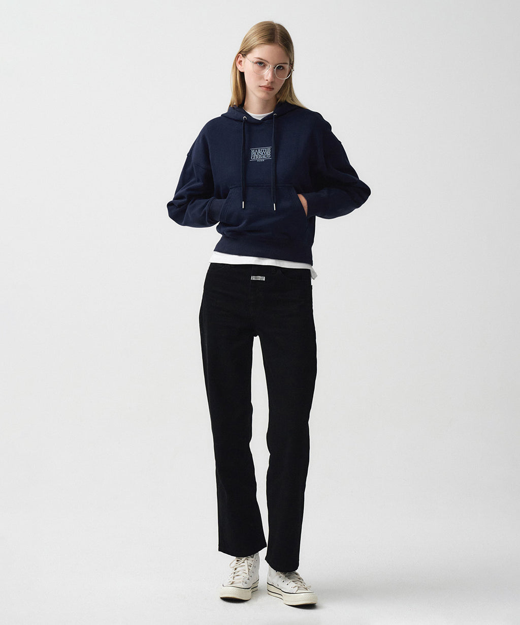 Marithe & Francois Girbaud - Straight Crop Denim Pants (Black) product image 4 | TRAB K-Fashion Australia