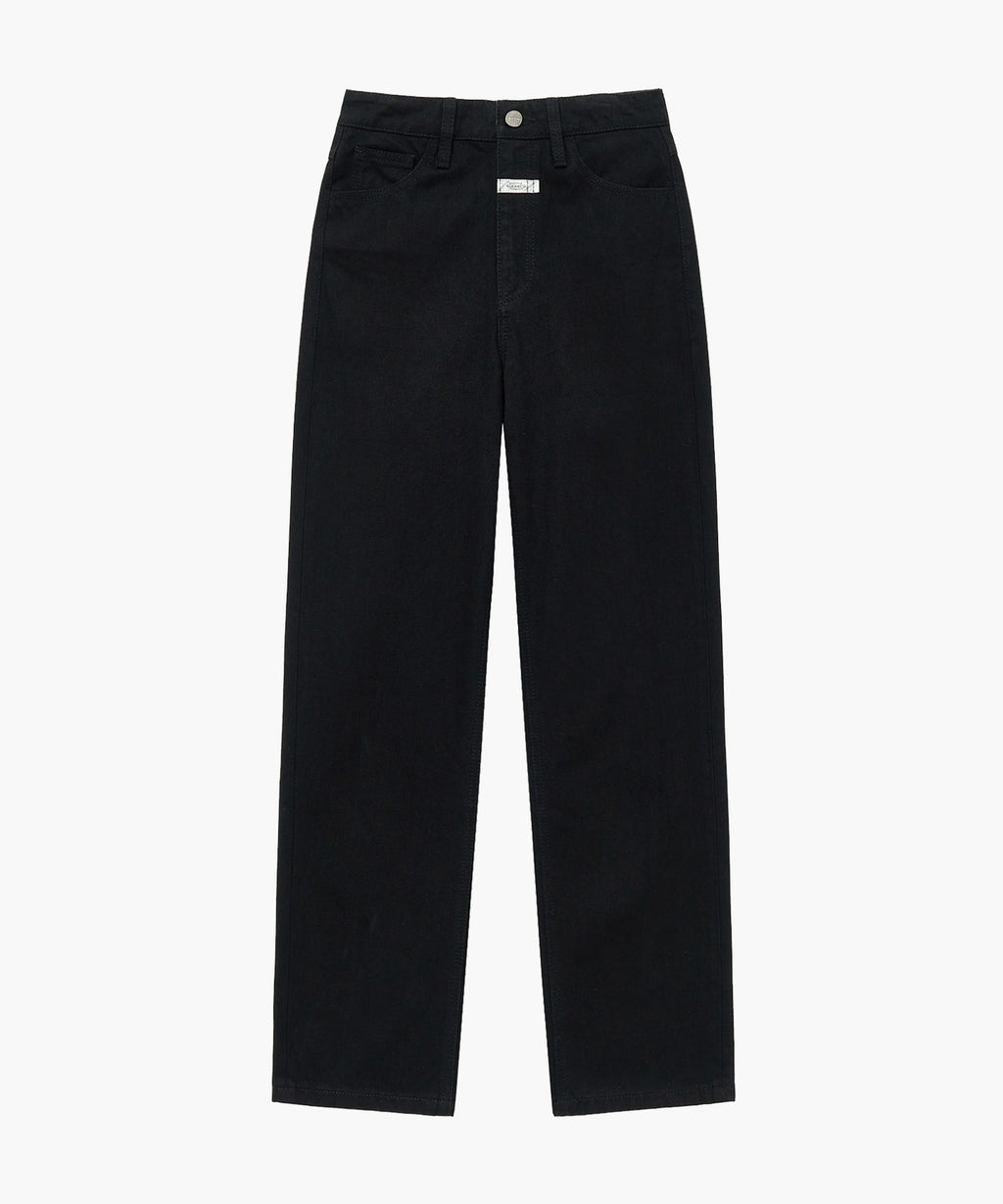 Marithe & Francois Girbaud - Straight Crop Denim Pants (Black) product image 5 | TRAB K-Fashion Australia