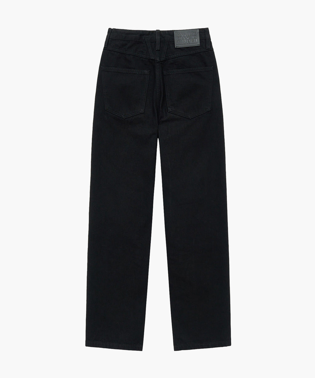 Marithe & Francois Girbaud - Straight Crop Denim Pants (Black) product image 6 | TRAB K-Fashion Australia