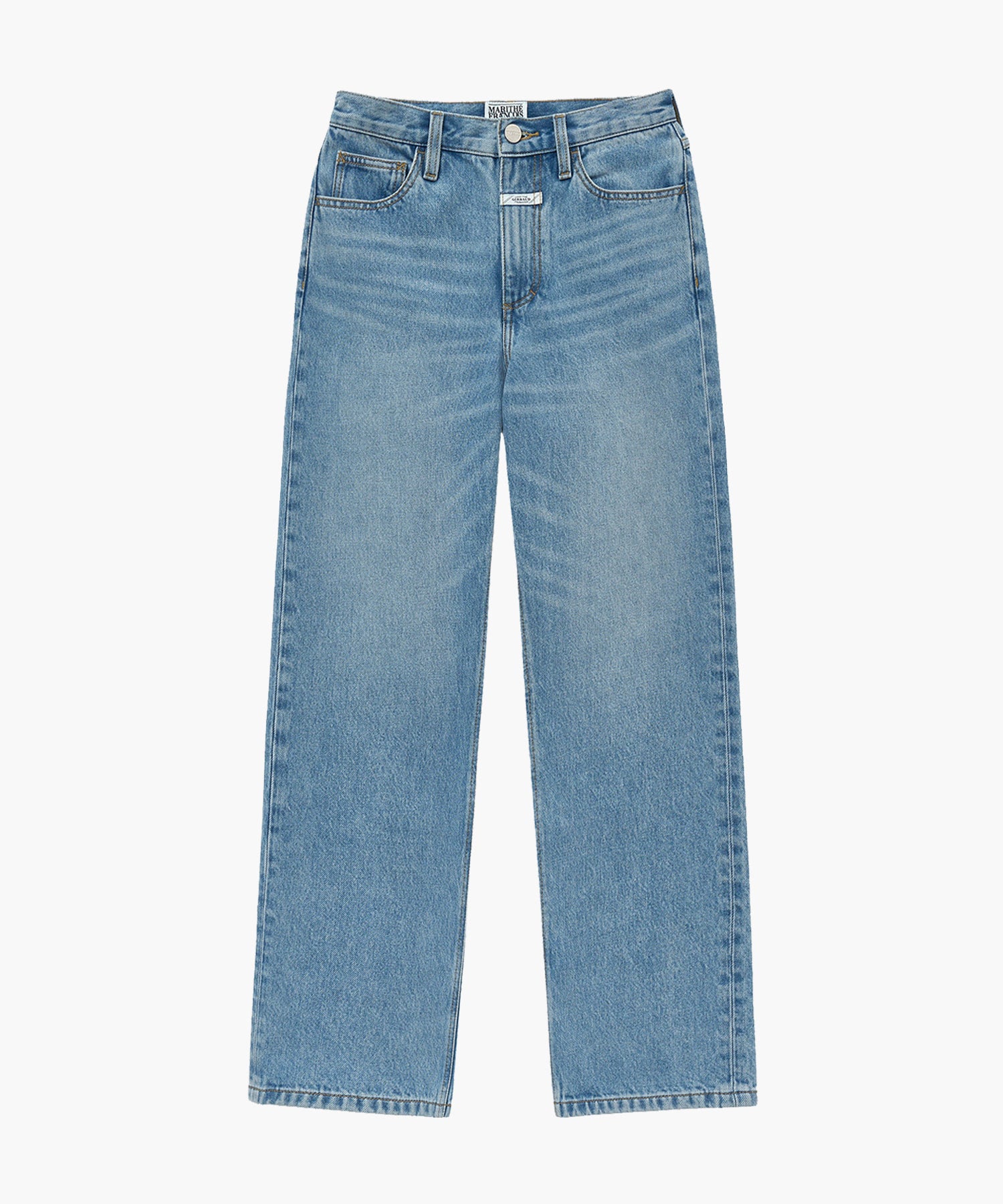 Marithe & Francois Girbaud - Straight Crop Denim Pants (Blue) product image 6 | TRAB K-Fashion Australia
