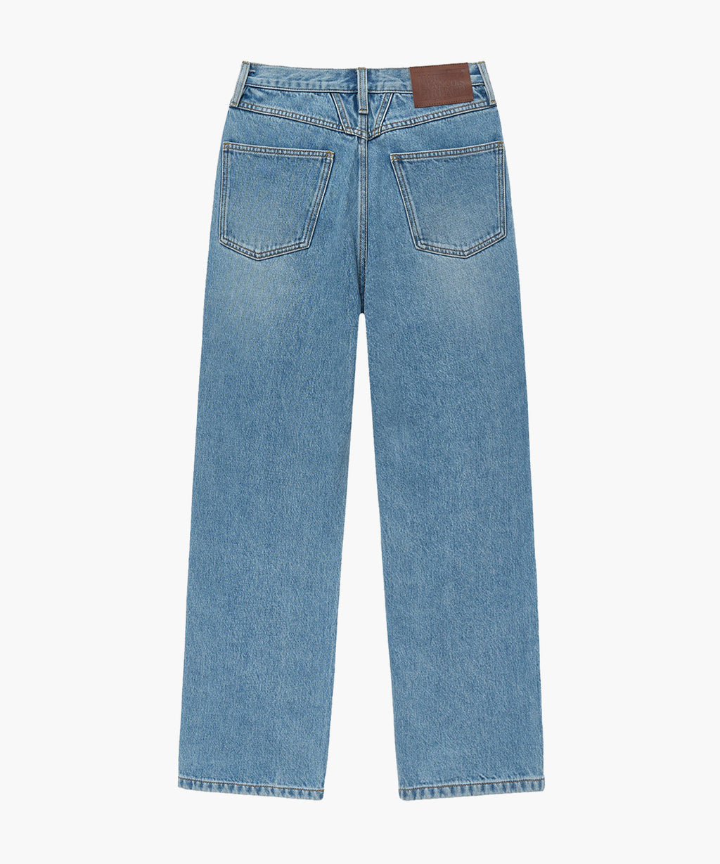Marithe & Francois Girbaud - Straight Crop Denim Pants (Blue) product image 7 | TRAB K-Fashion Australia