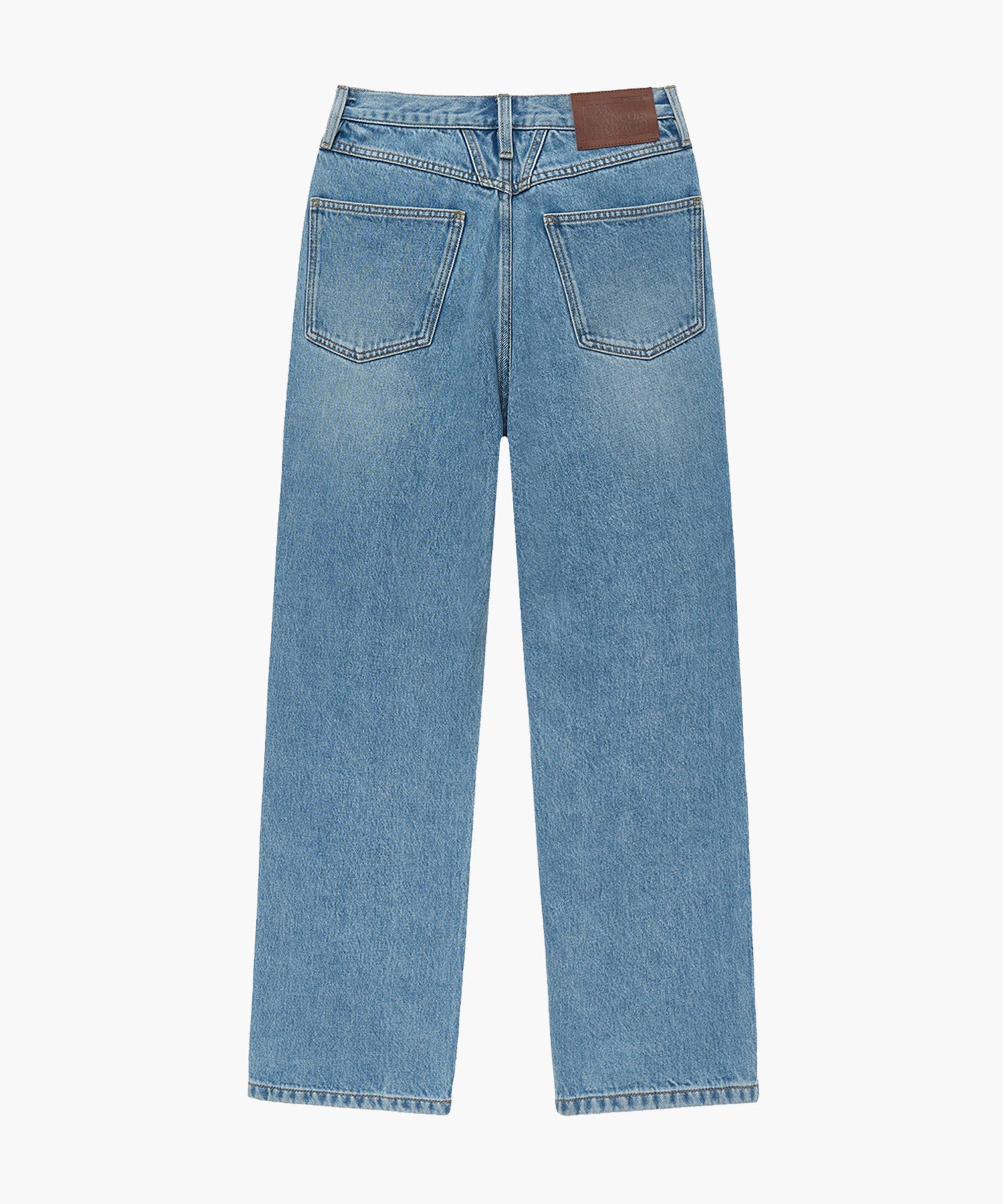 Marithe & Francois Girbaud - Straight Crop Denim Pants (Blue) product image 7 | TRAB K-Fashion Australia