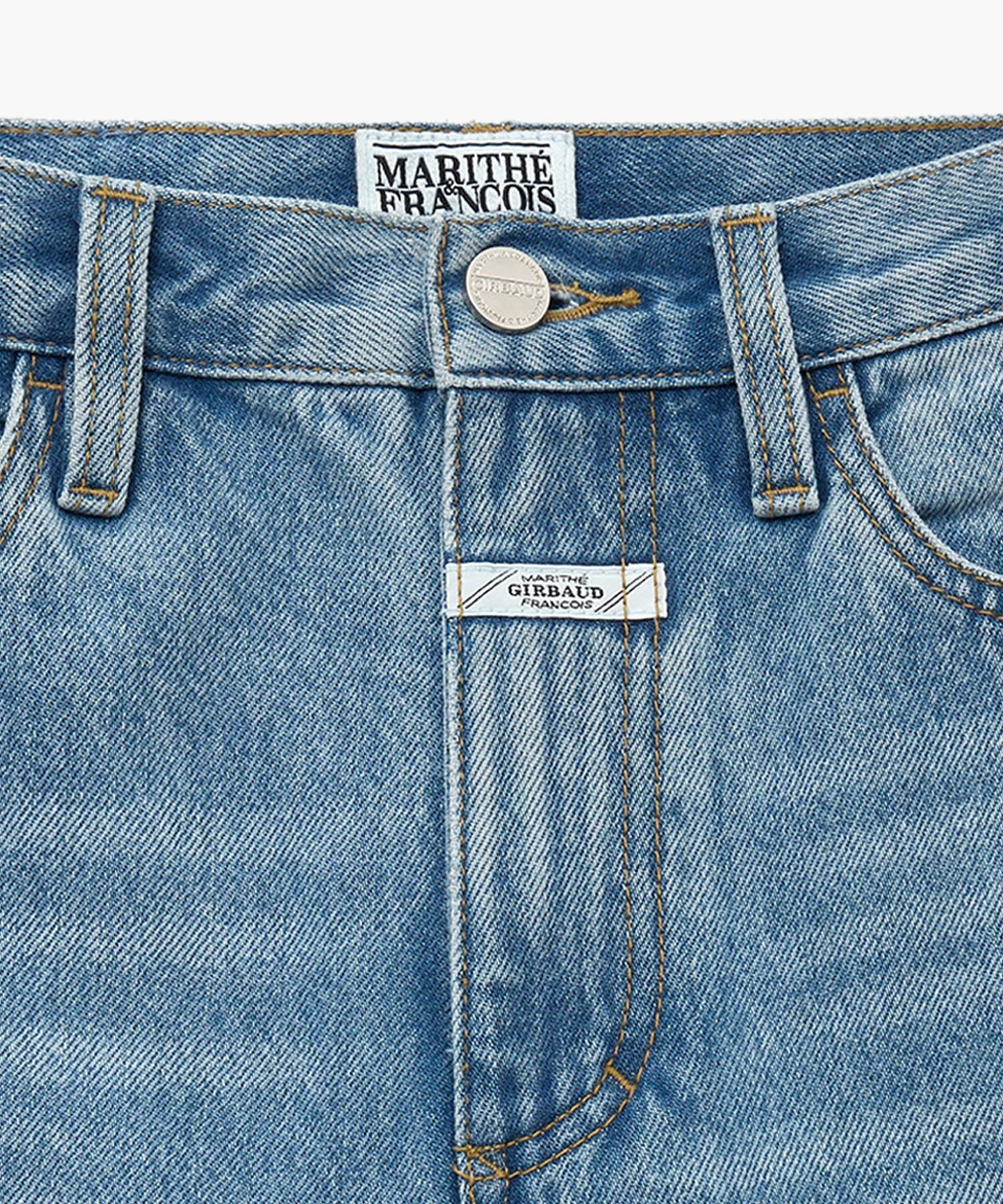Marithe & Francois Girbaud - Straight Crop Denim Pants (Blue) product image 8 | TRAB K-Fashion Australia