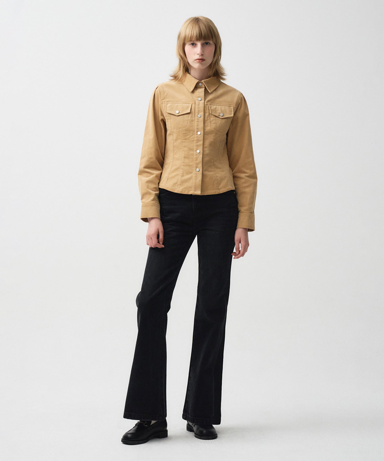 Marithe & Francois Girbaud - Flare Denim Pants (Black) product image 4 | TRAB K-Fashion Australia