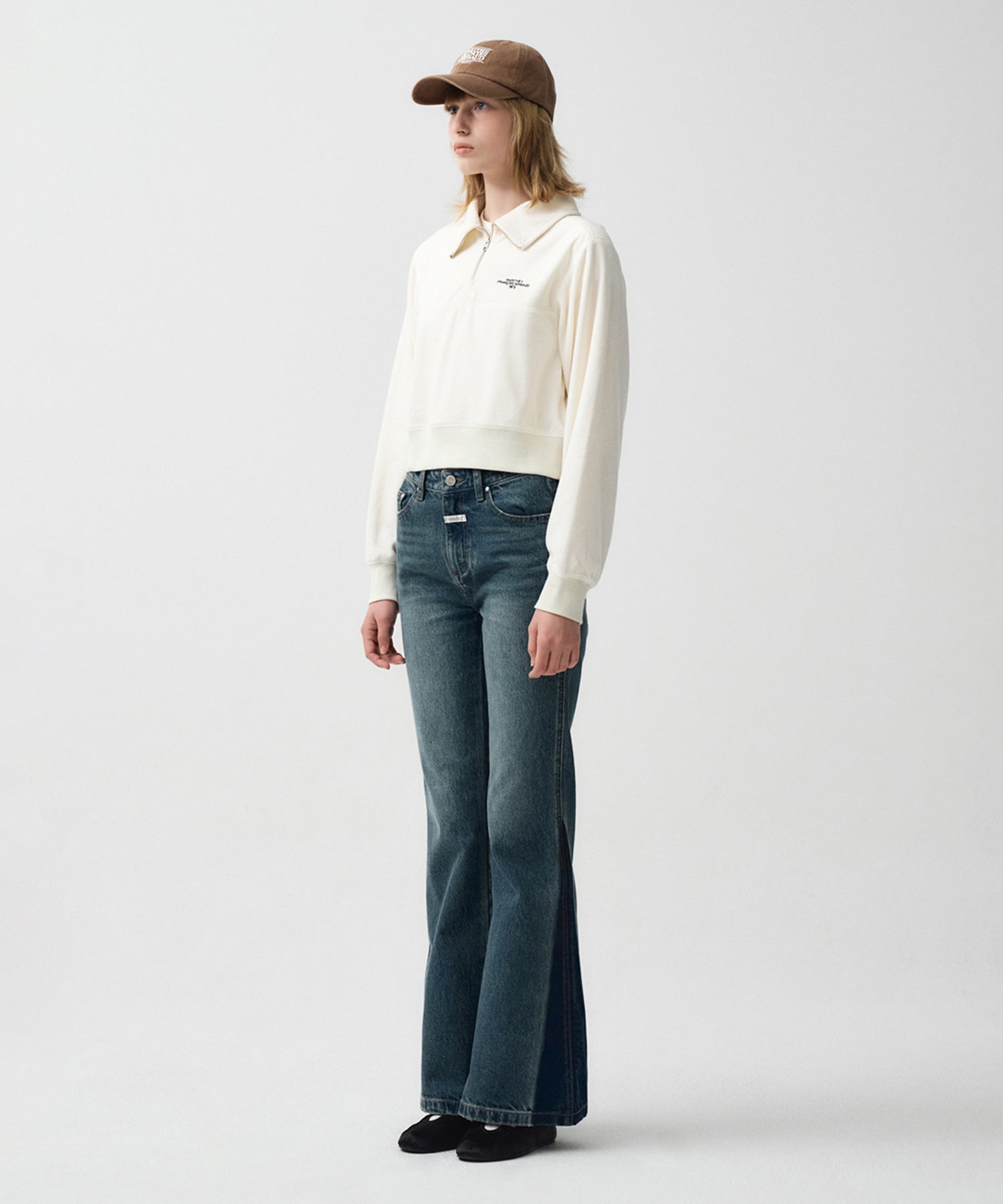Marithe & Francois Girbaud - Flare Denim Pants (Blue) product image 2 | TRAB K-Fashion Australia