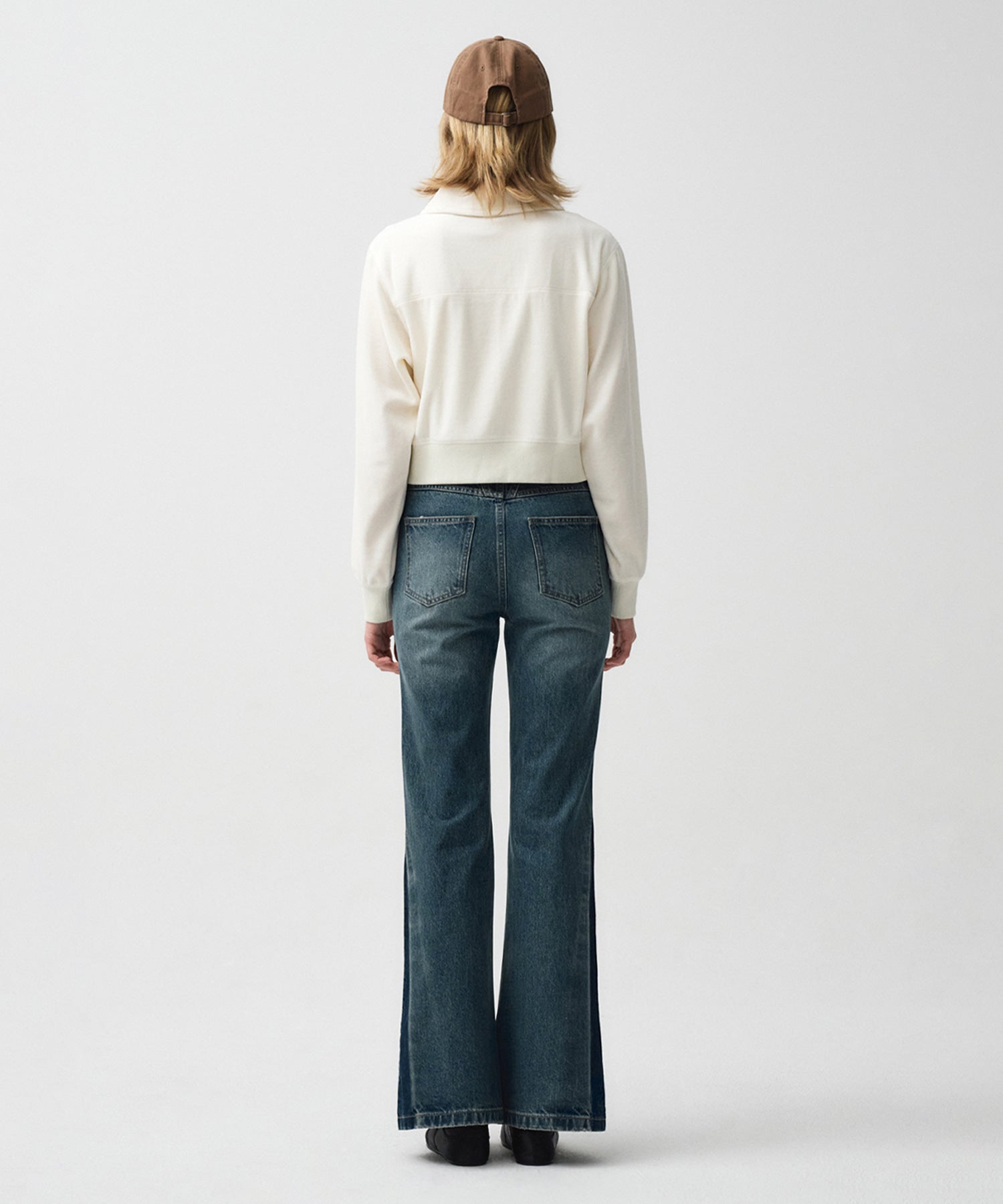 Marithe & Francois Girbaud - Flare Denim Pants (Blue) product image 3 | TRAB K-Fashion Australia