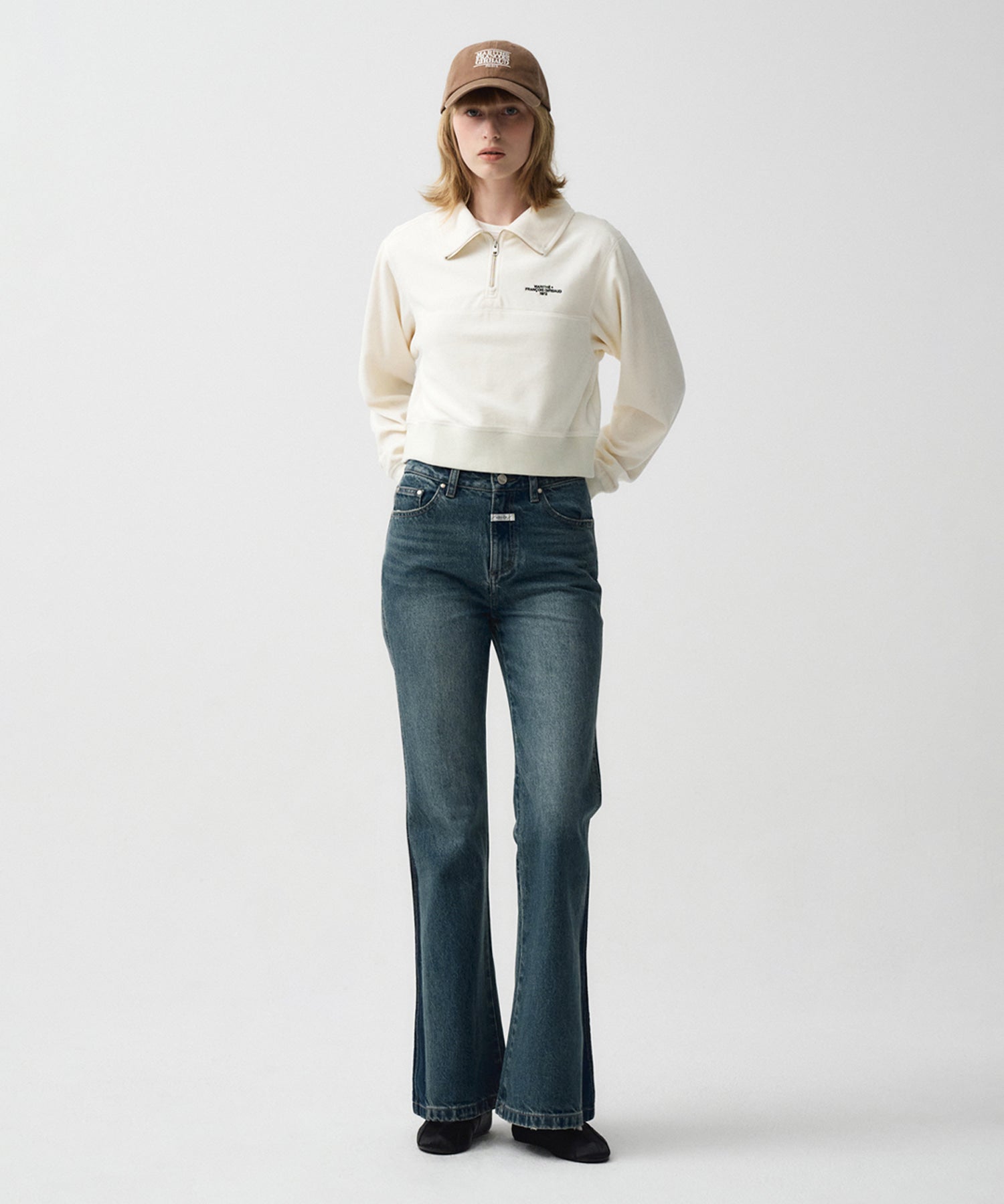 Marithe & Francois Girbaud - Flare Denim Pants (Blue) product image 4 | TRAB K-Fashion Australia